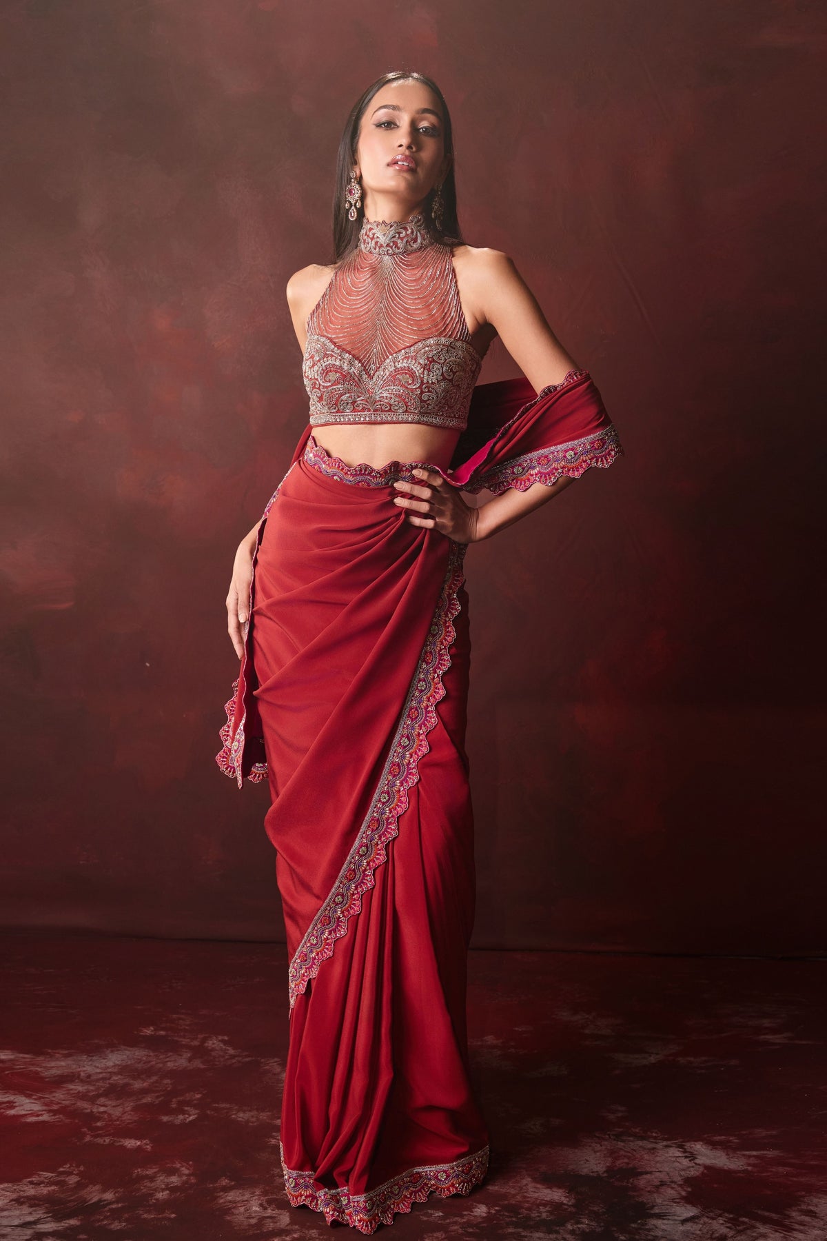 Zinnia Saree Set
