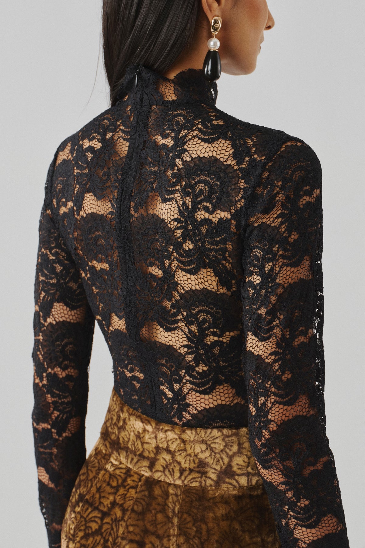 Muse Shadow Black Bodysuit