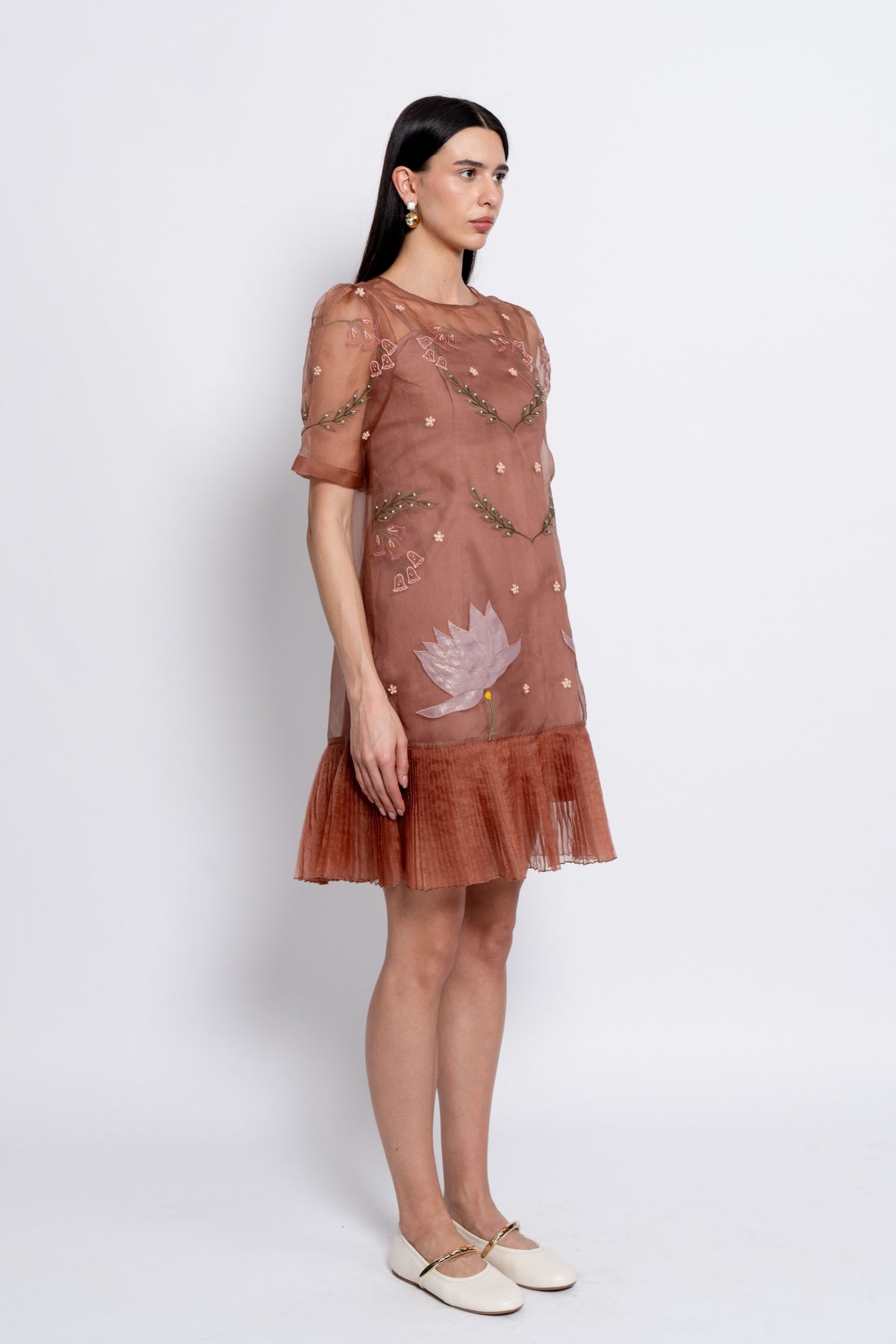 Mocha Moonflower Dress