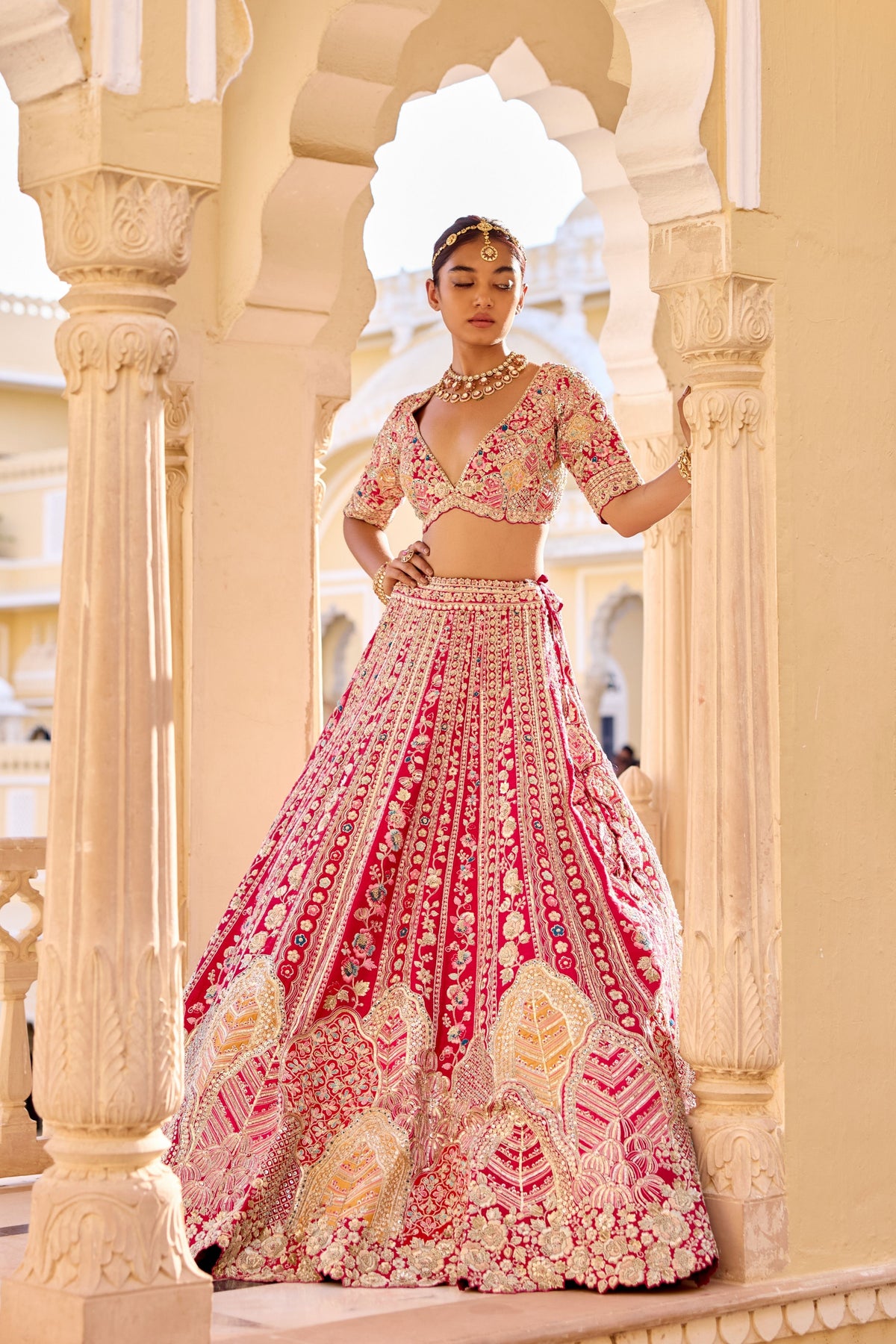Ruby Bridal Lehenga Set