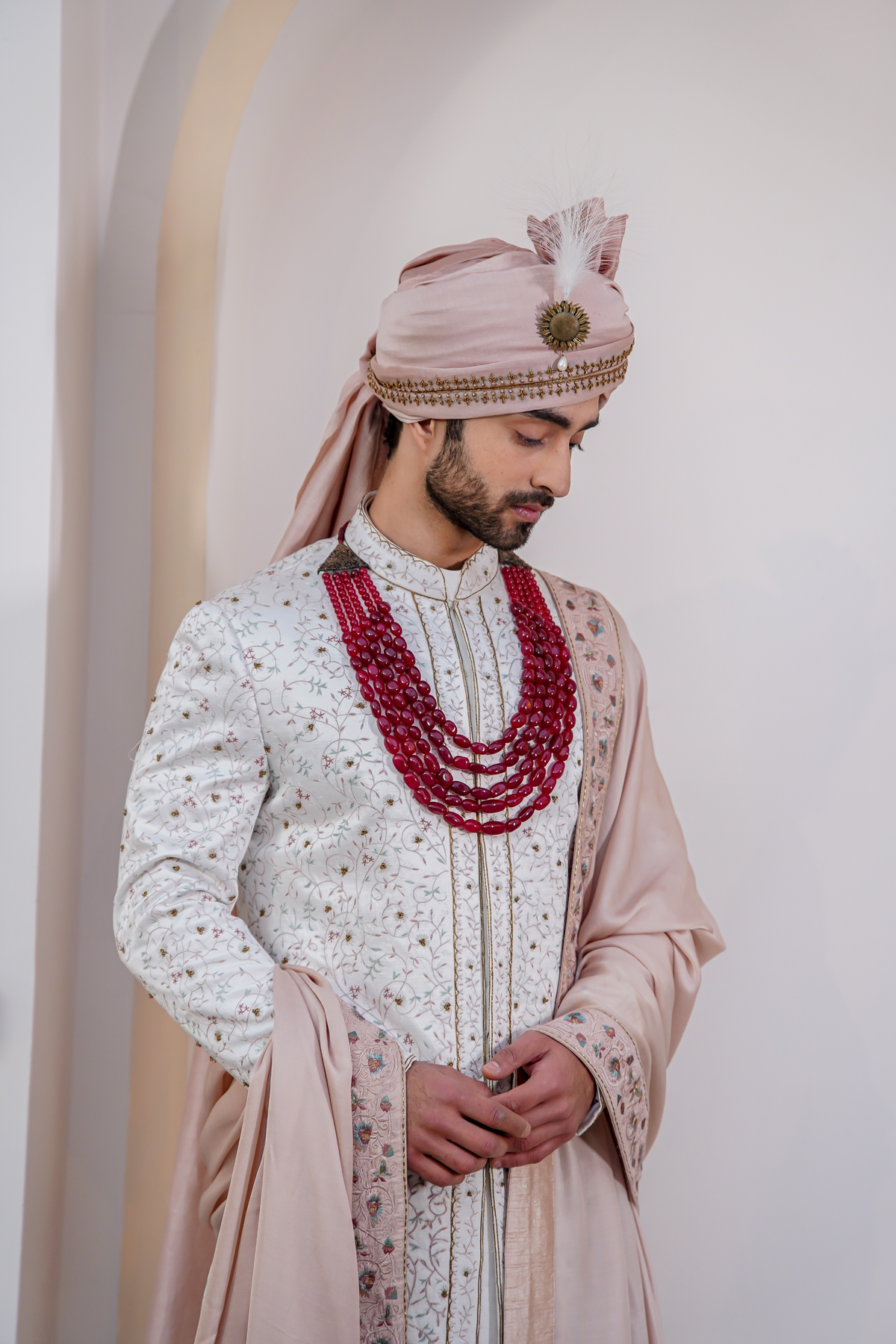 Ivory Chasm Sherwani Set