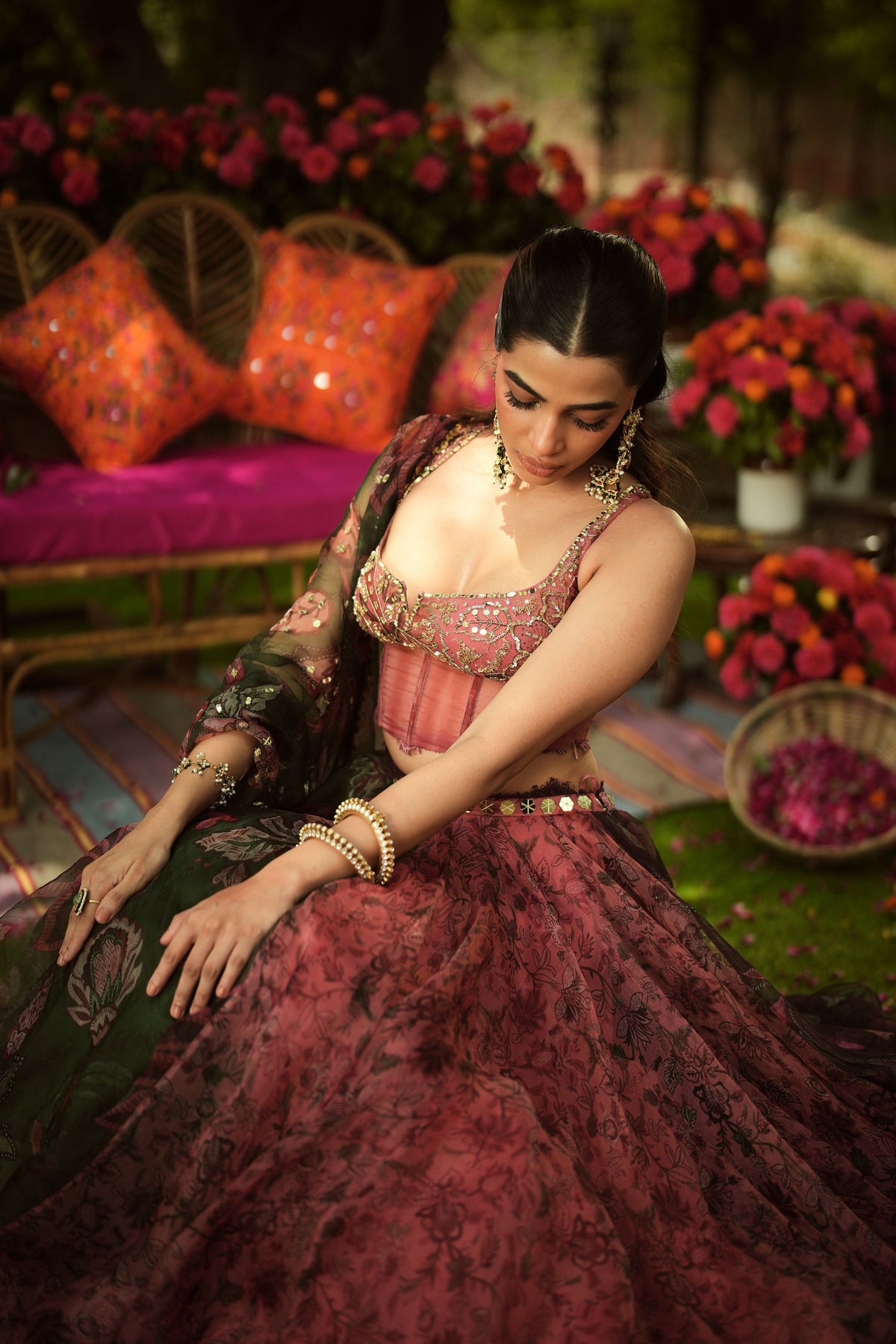 Palak Lehenga Set
