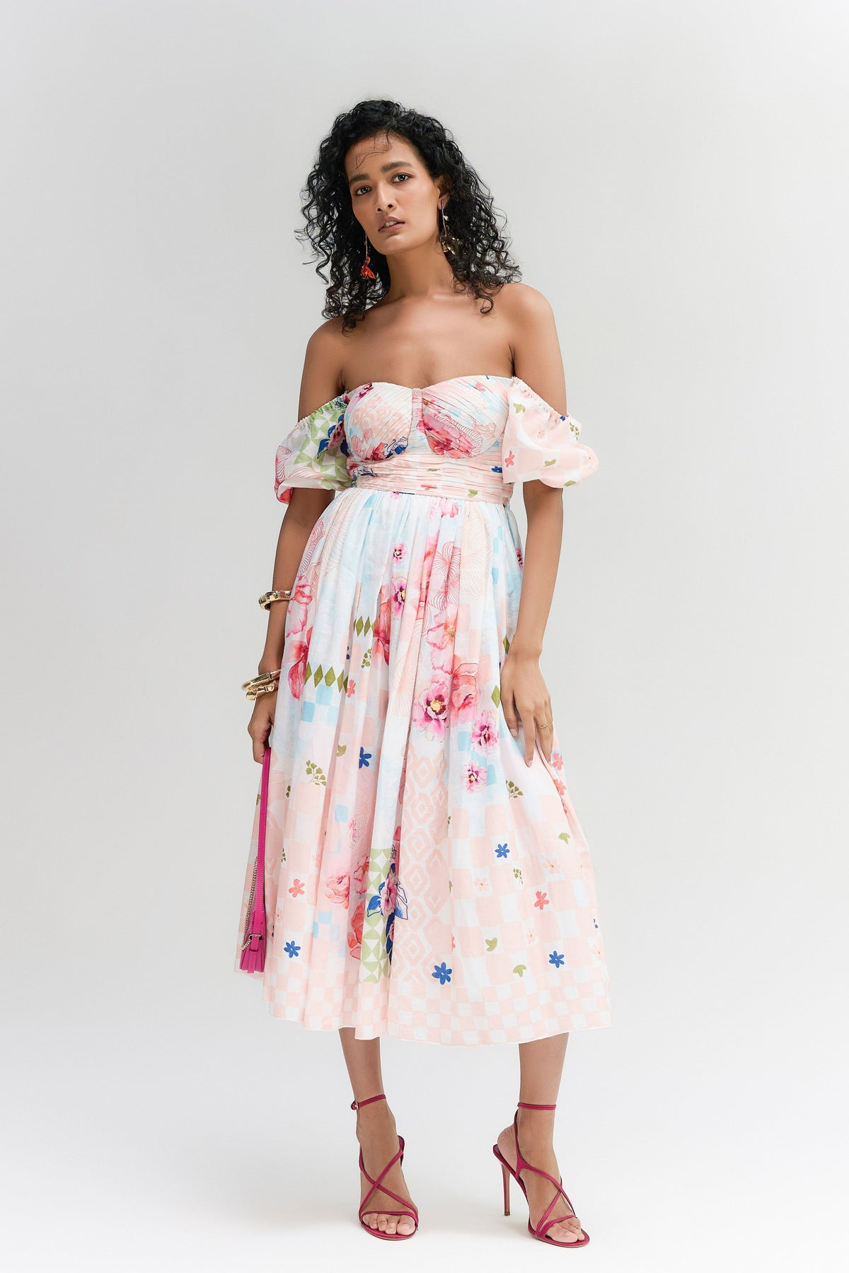 Rose Lyla Midi Dress