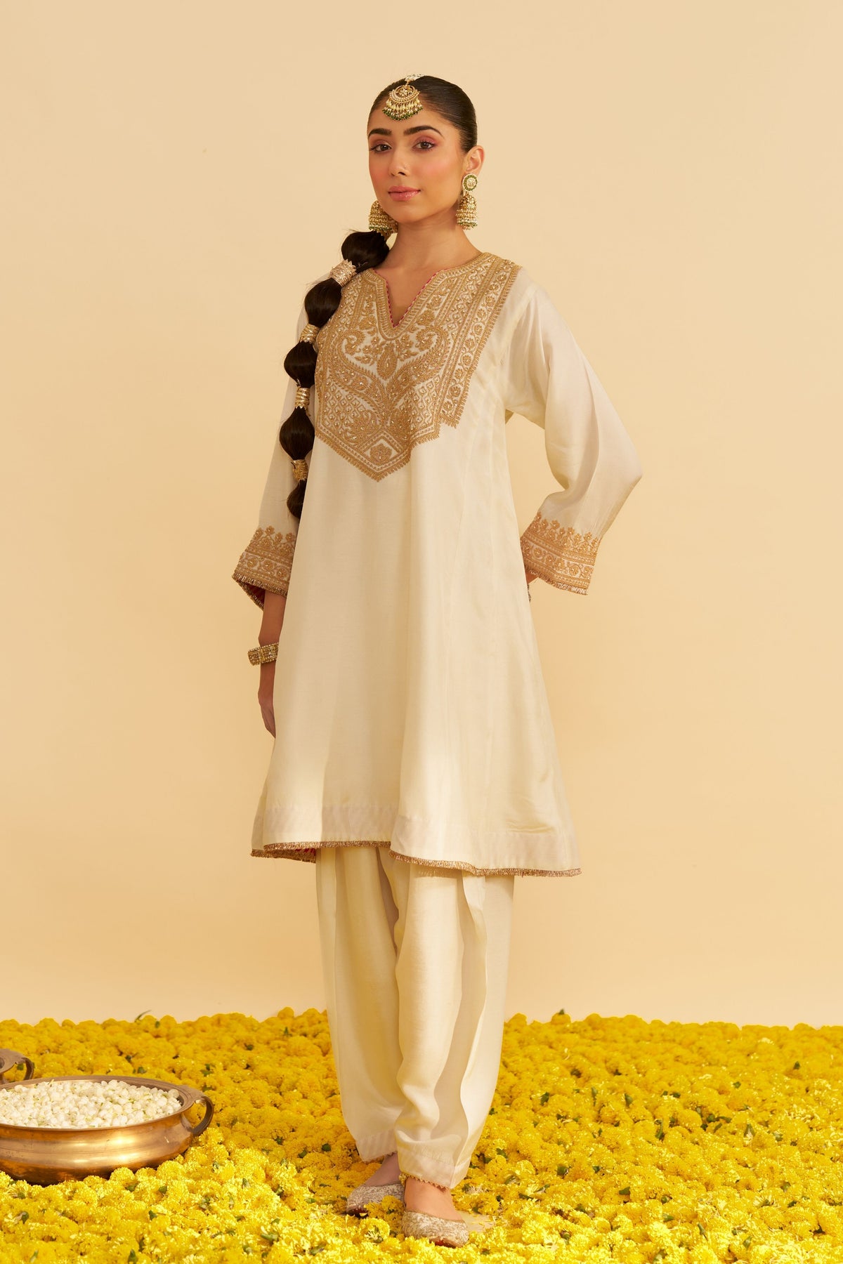Mehza Ivory Salwar Set
