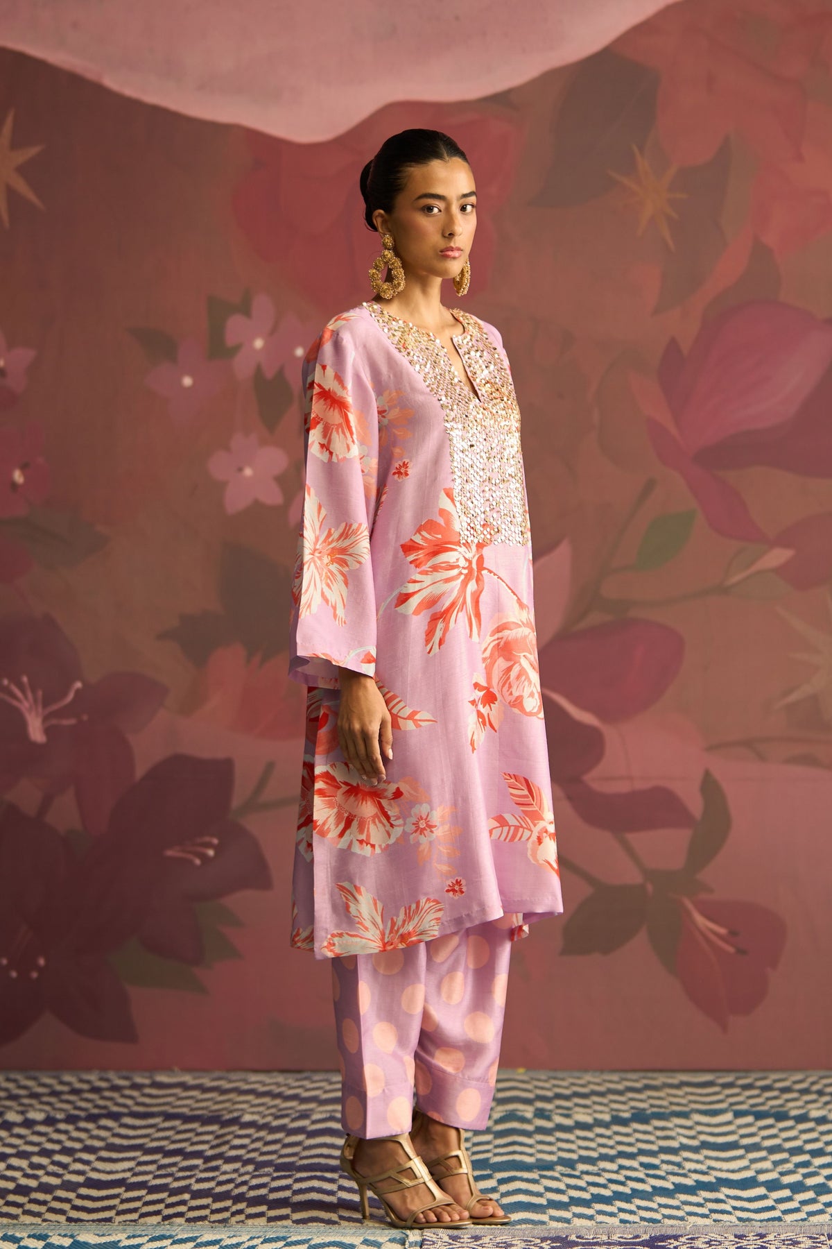 Lavender Gleam Kurta Set