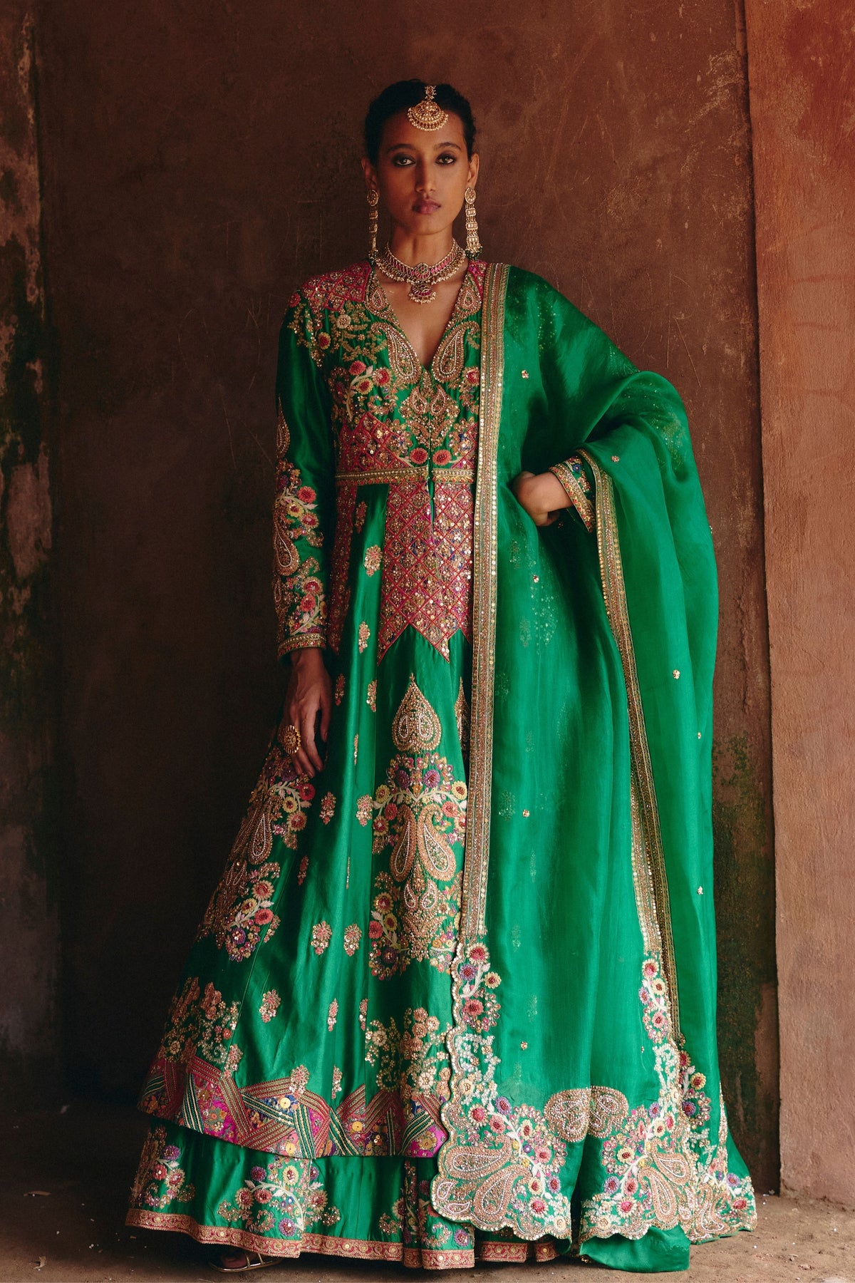 Gulrez Double Layered Anarkali Set