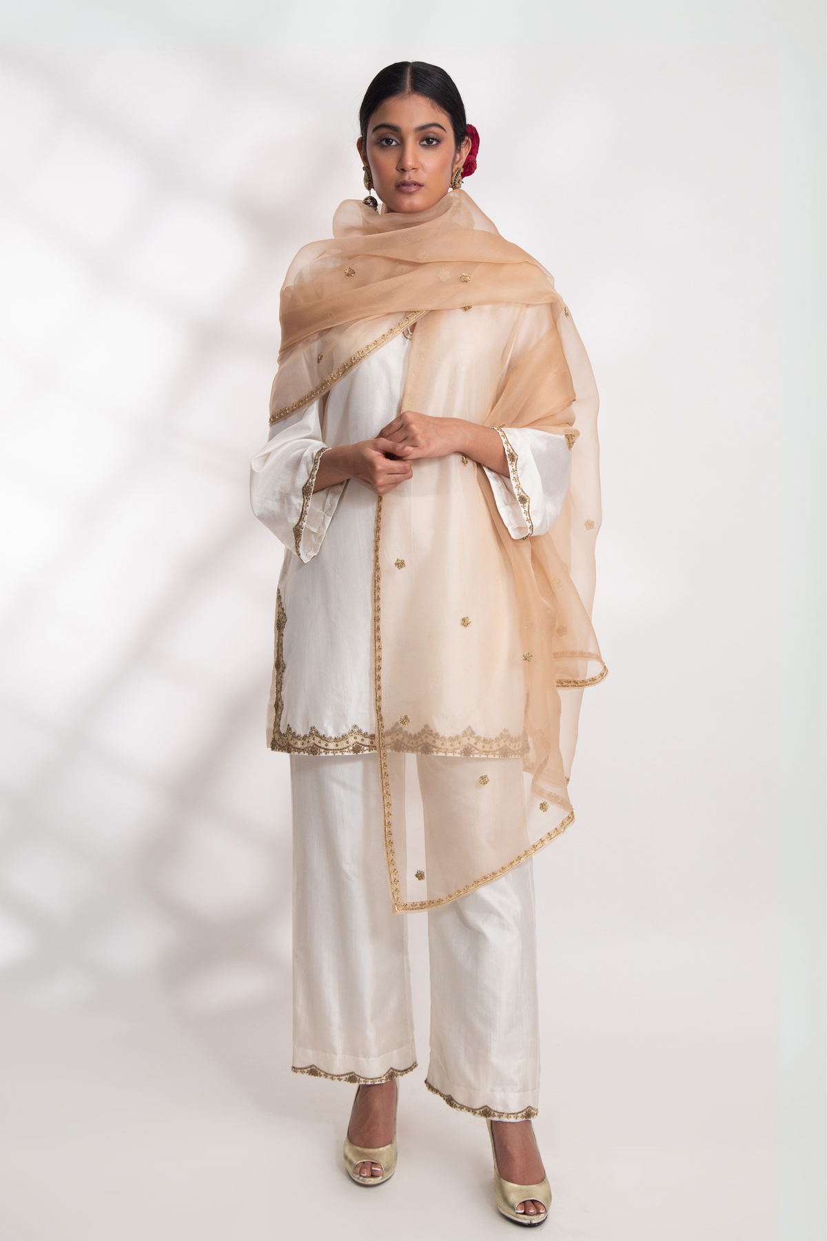 Beige Nirvi Dupatta