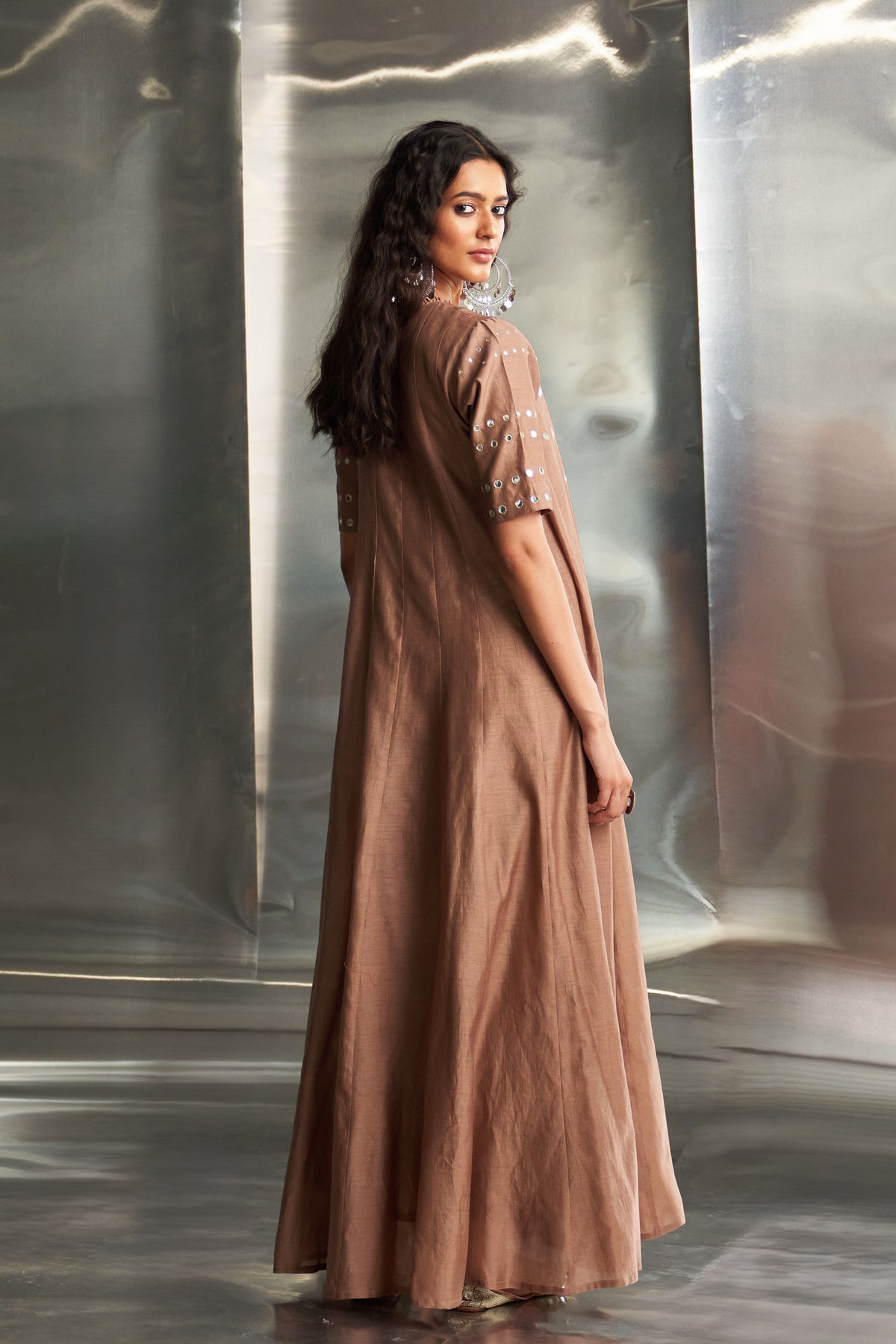 Ginger Anarkali Set