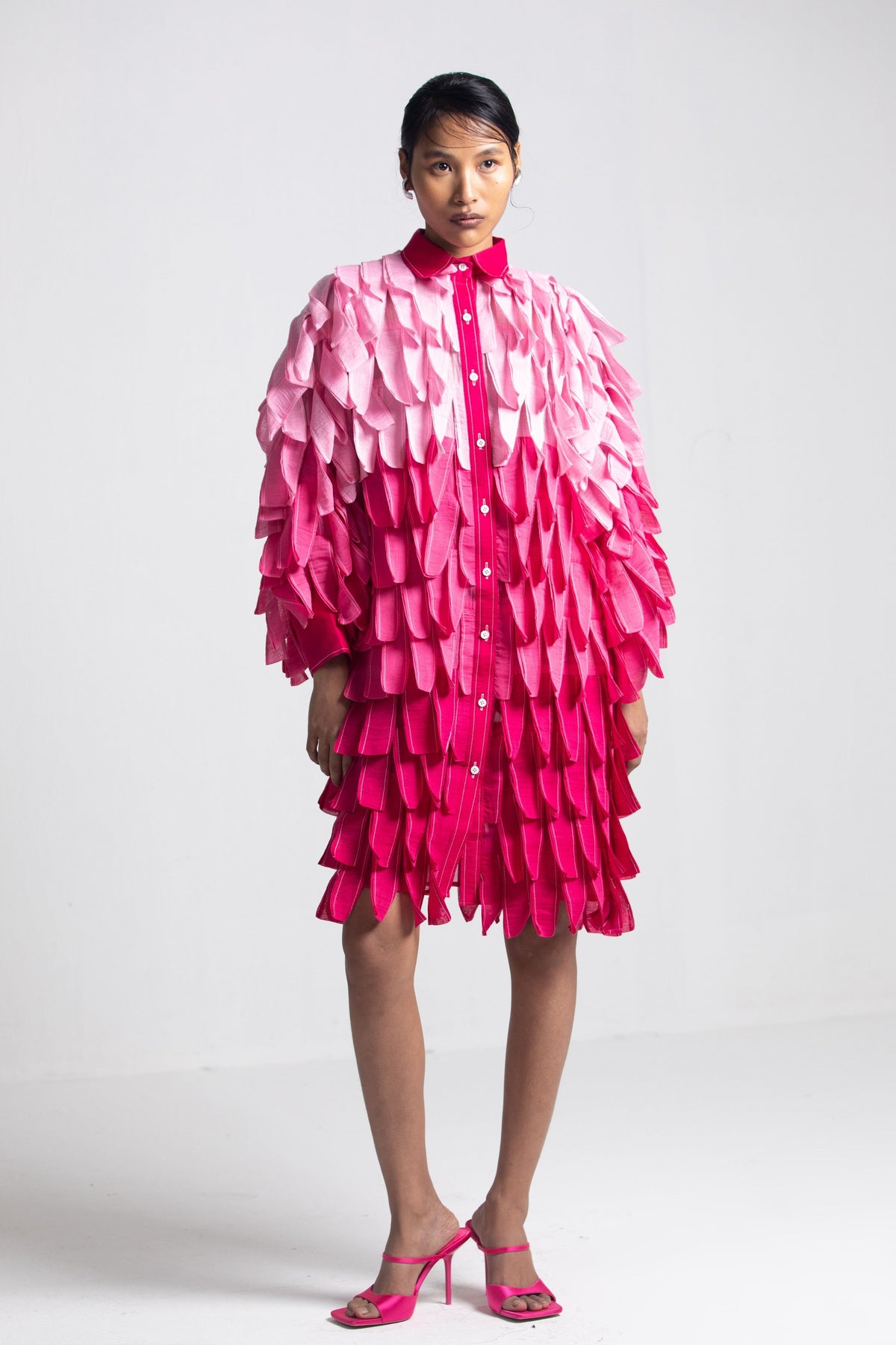 Boxy Ombre Petal Dress