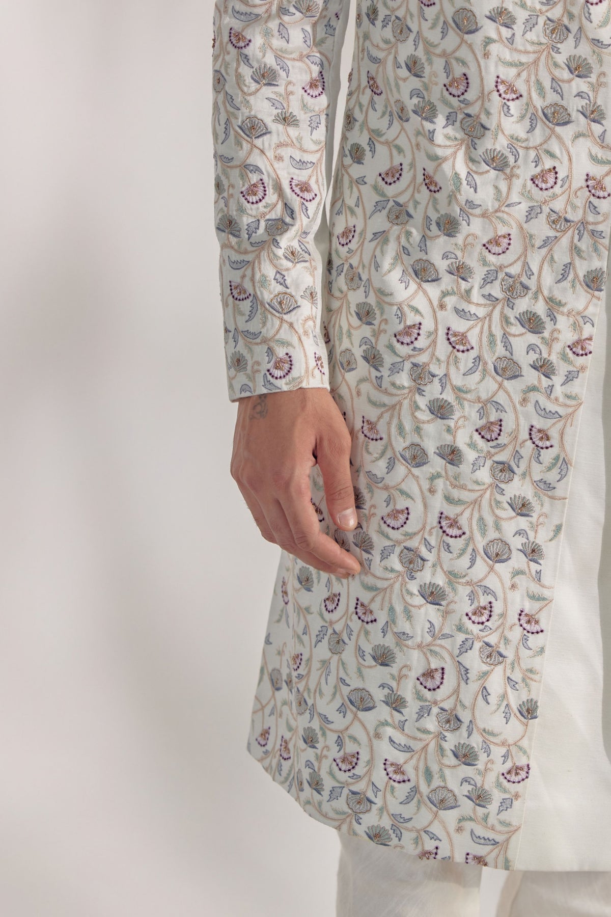 White Vine Sherwani