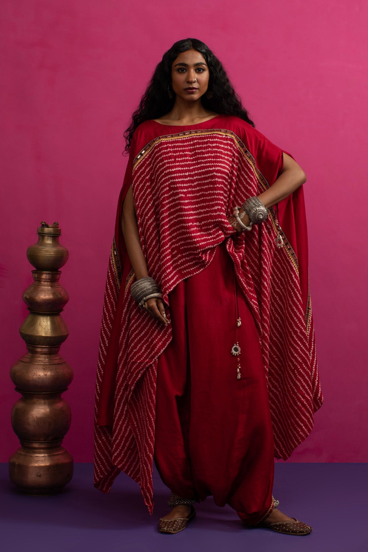 Mangalya Asymmetrical Cape Set