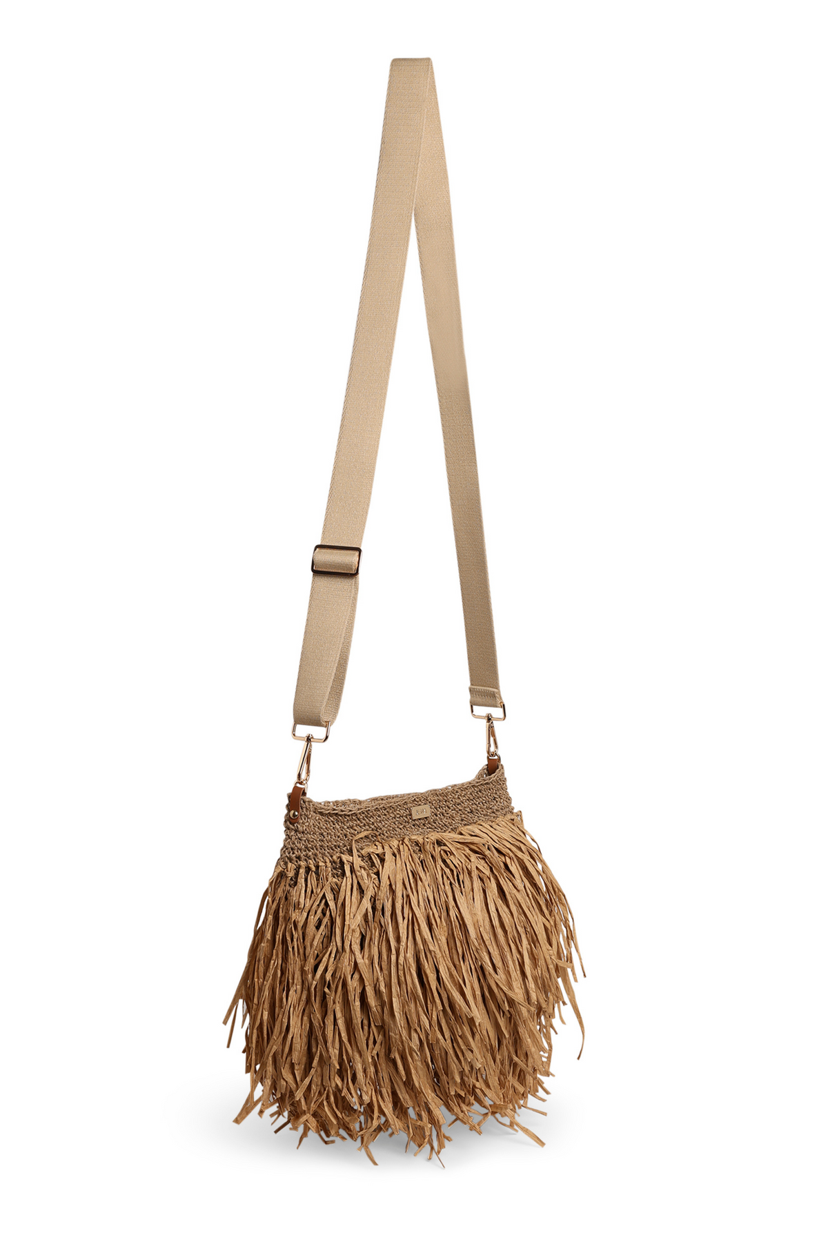 Coffee Brown Raffia Bucket