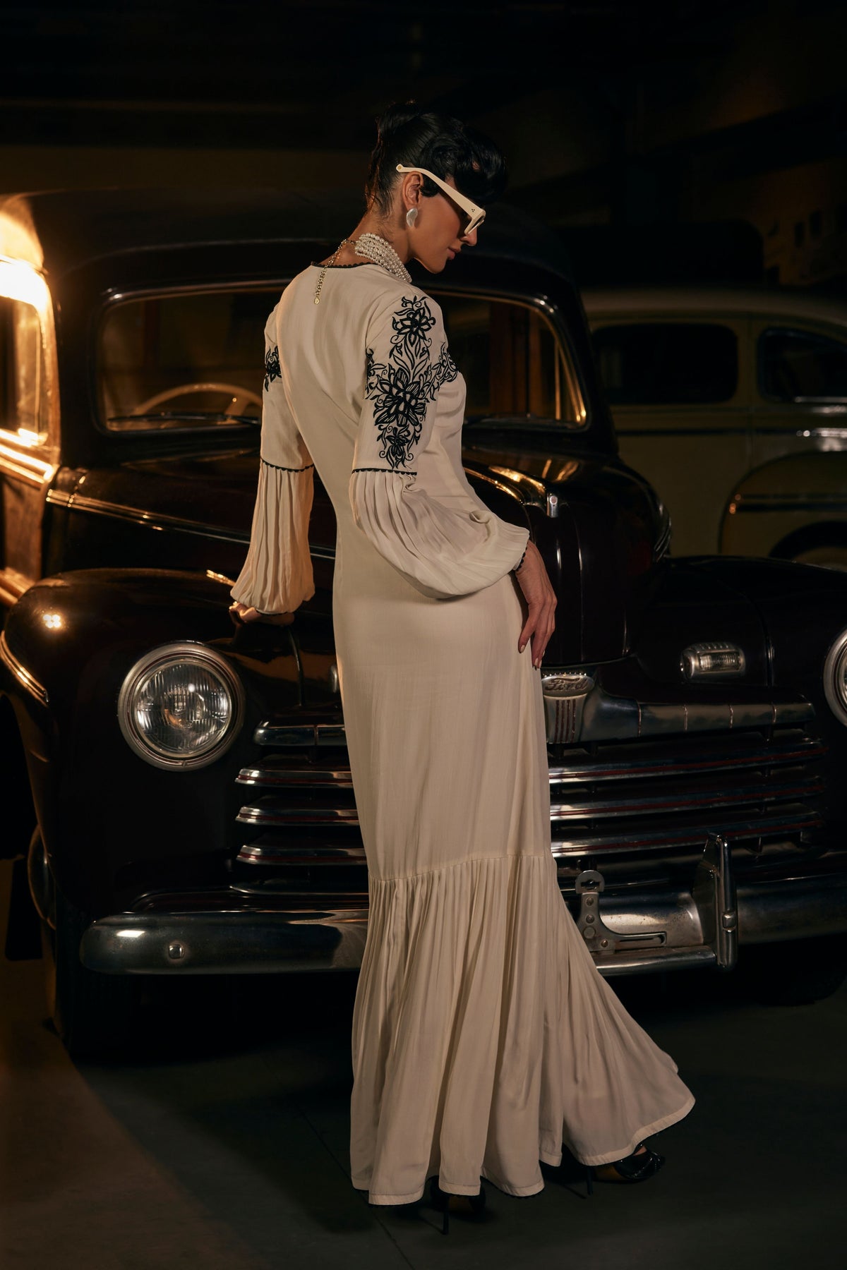 A Line Bottom Flared Dress