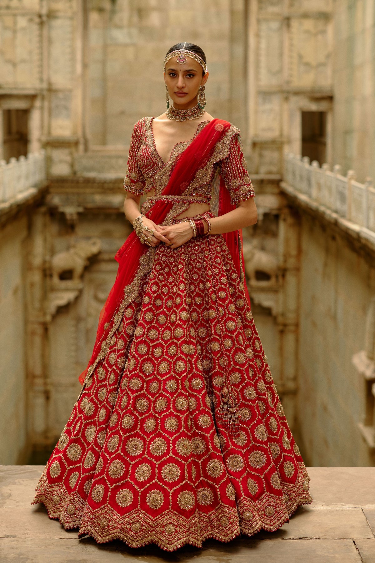 Hexagon Lehenga Set