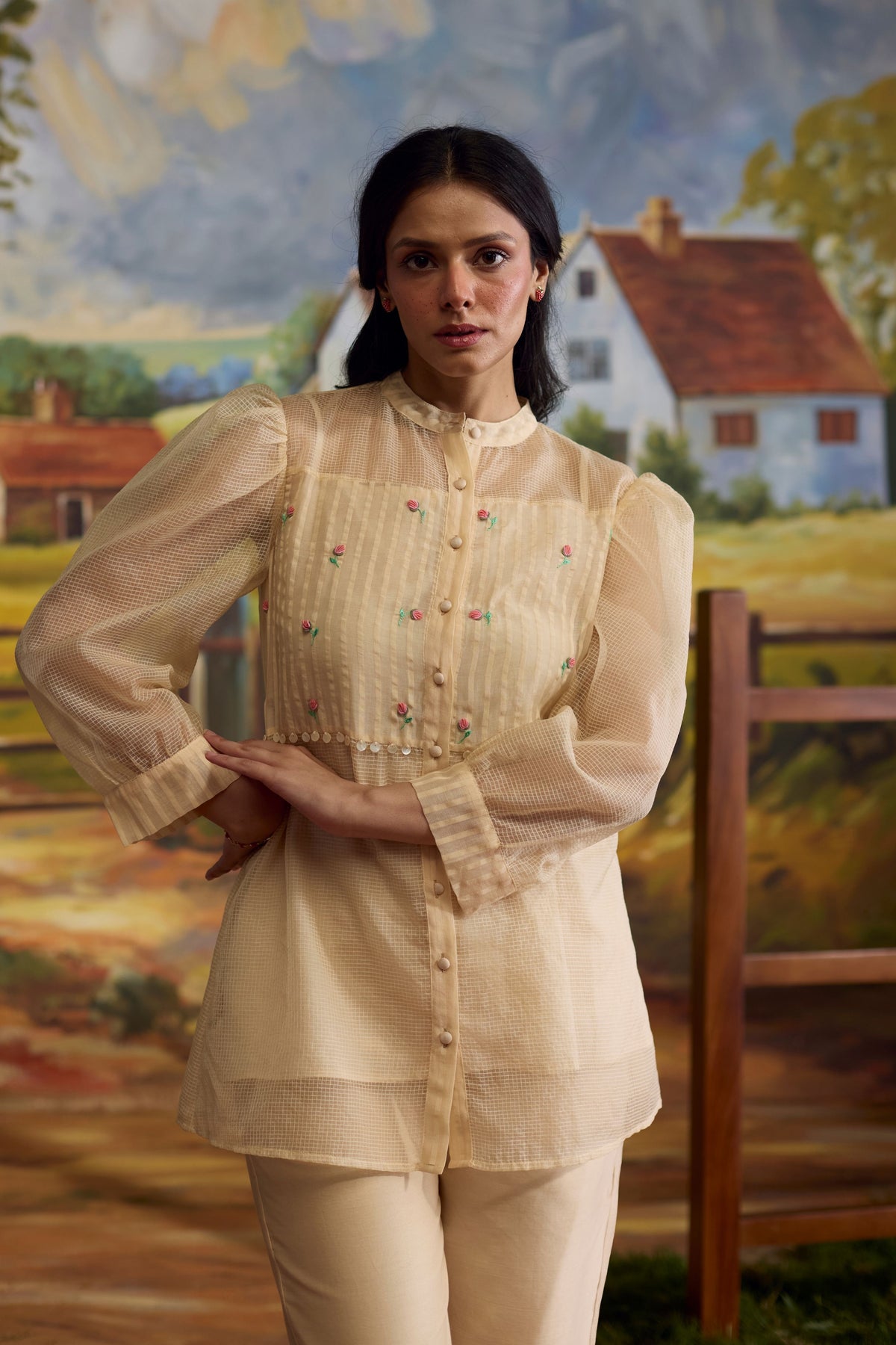 Sorbet Organza Top