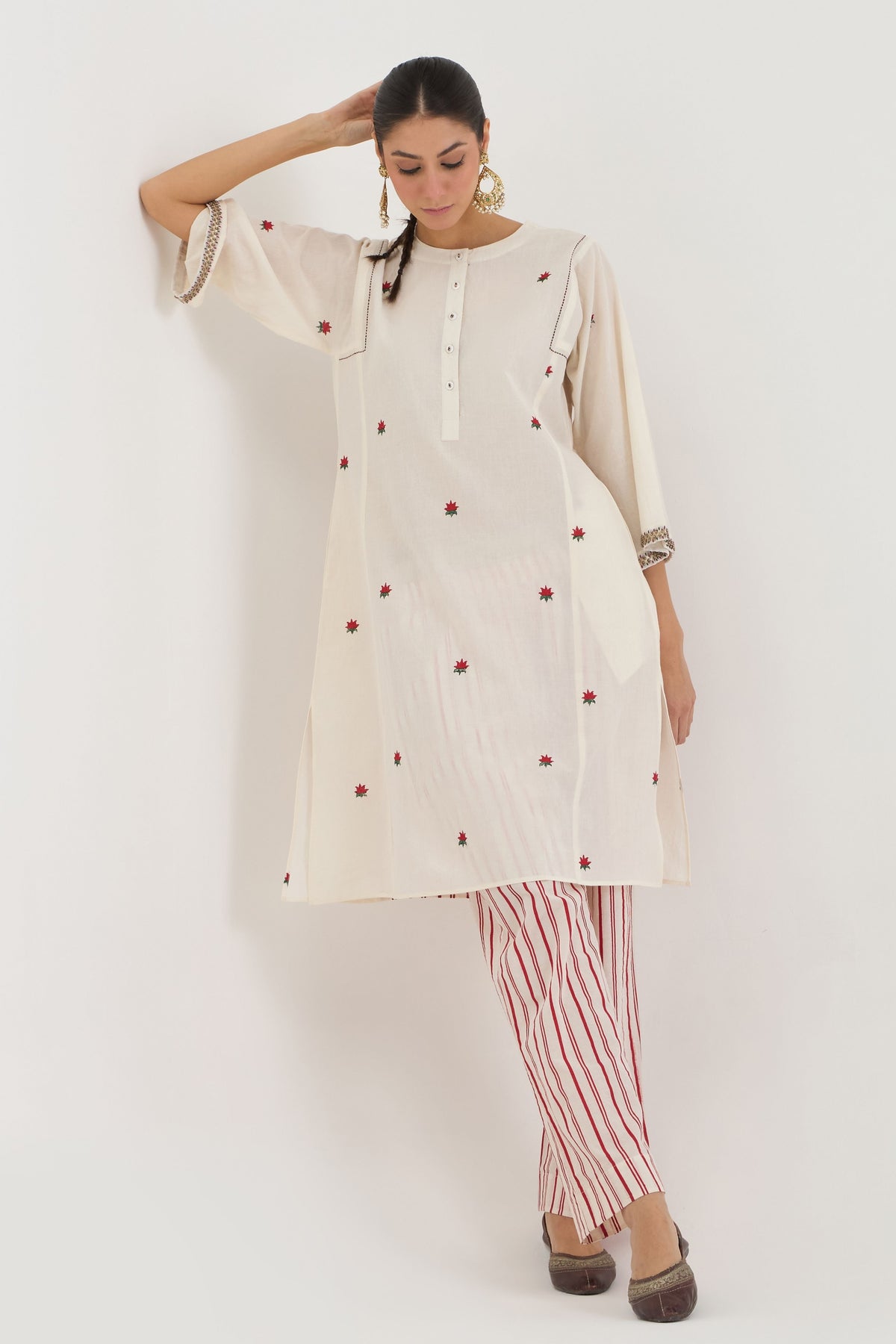 Lotus Kalidar Kurta  Set