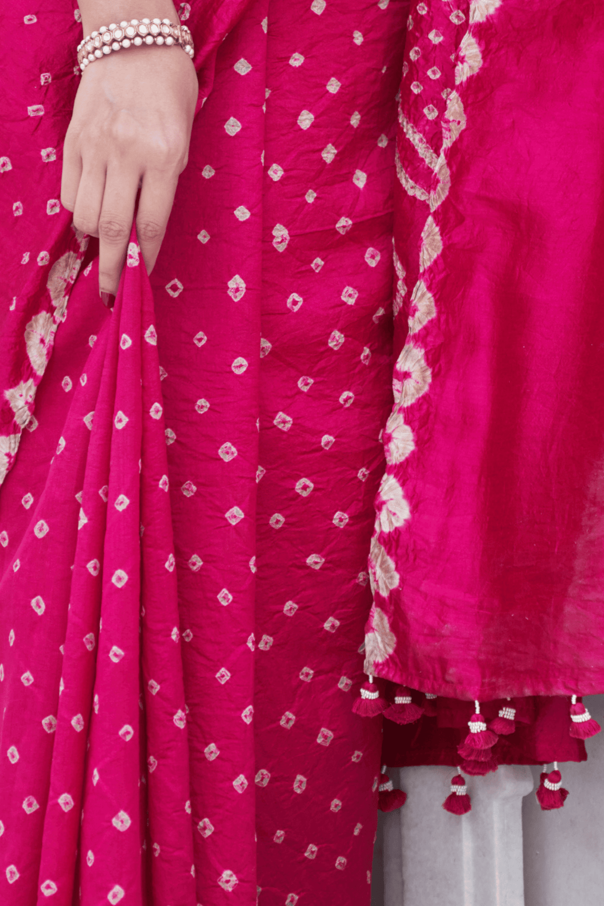 Nandini Magenta Saree