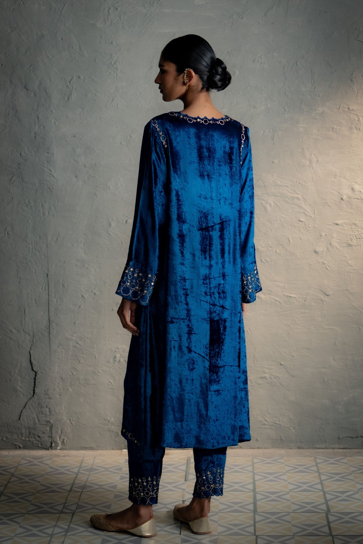 Phiran Style Velvet kurta Set