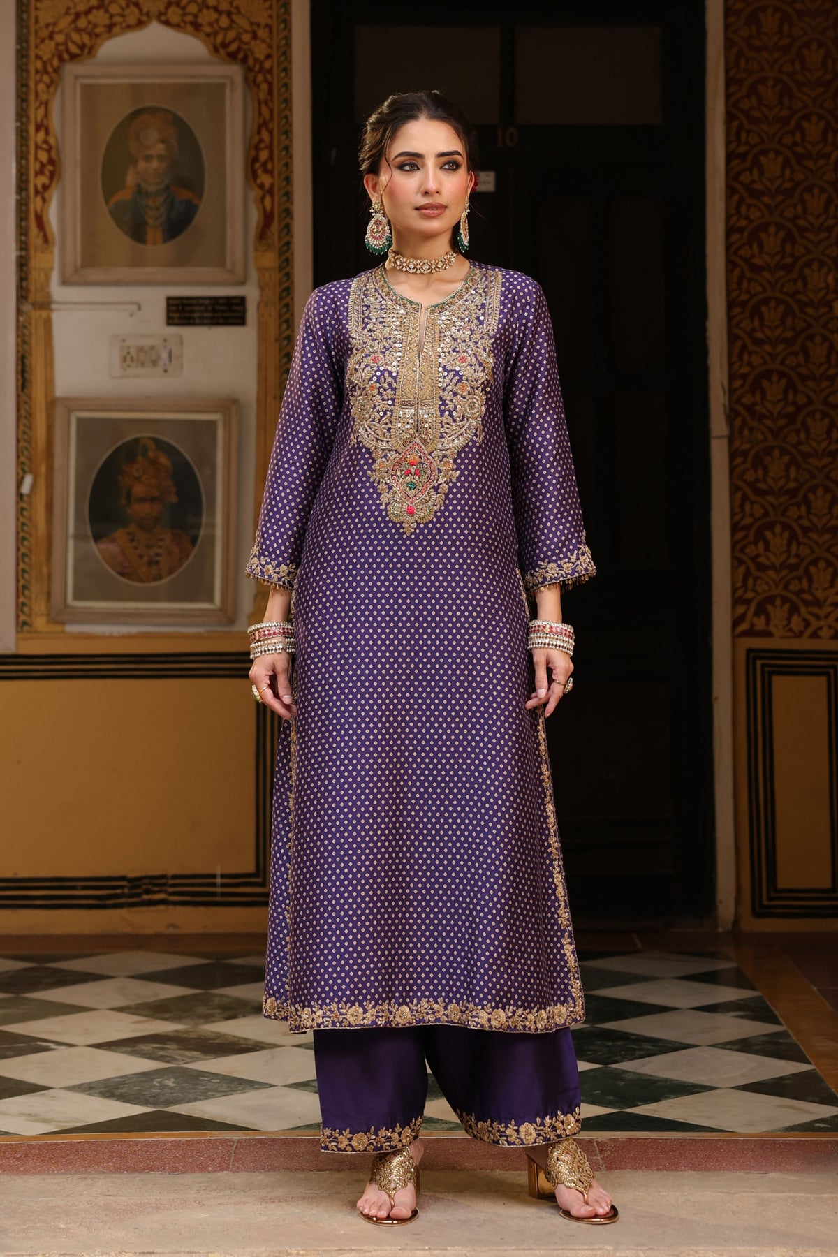 Ahista Purple Kurta Set