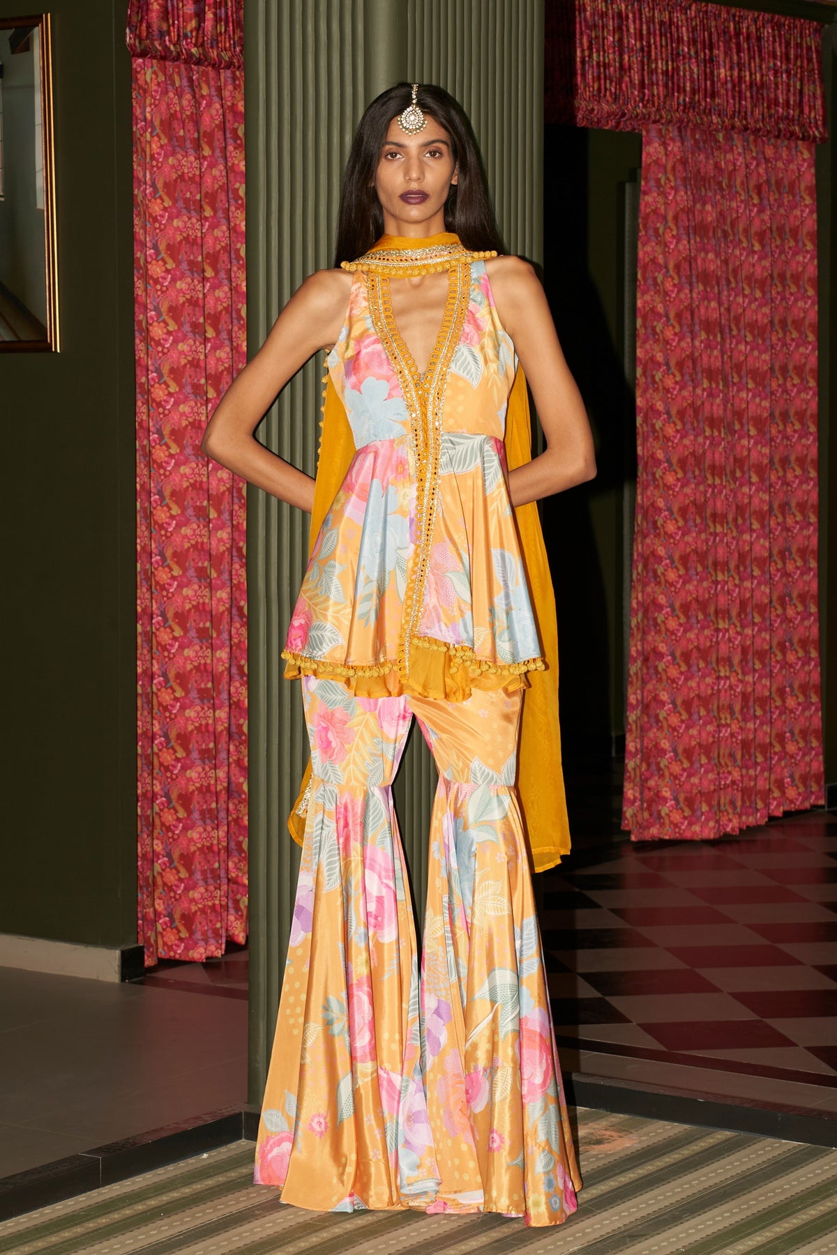 Floral Flare Gharara Set