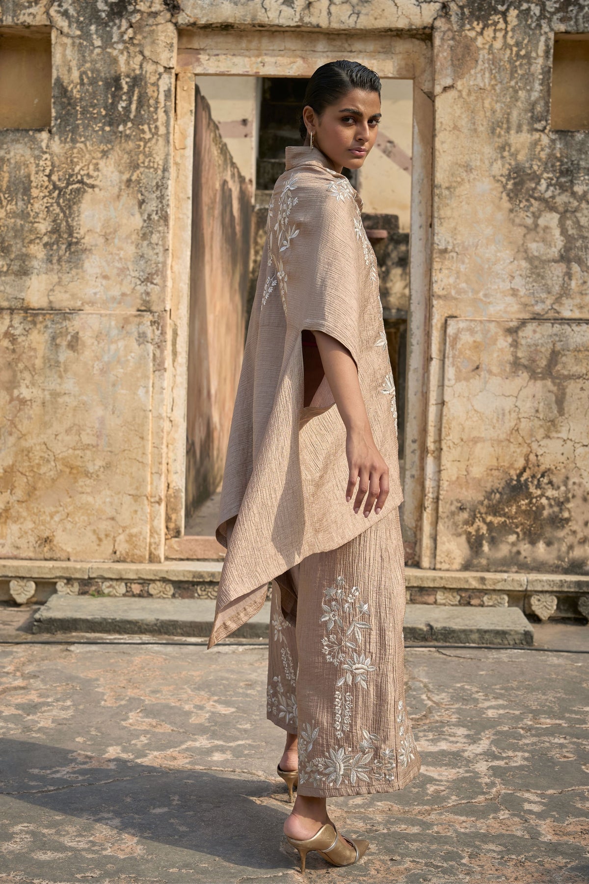 Antique Embroidered Tunic Set
