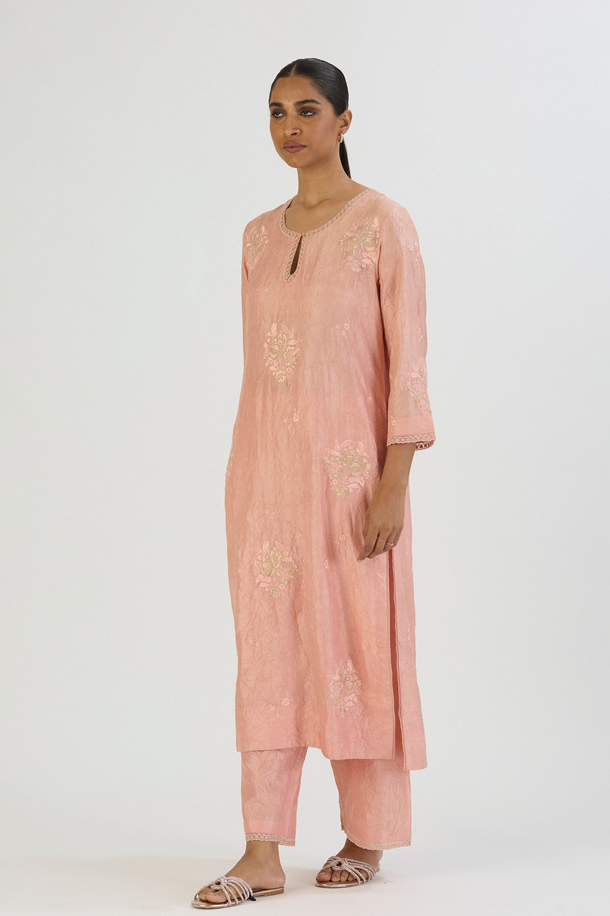 Pink Janvi Kurta and Pant