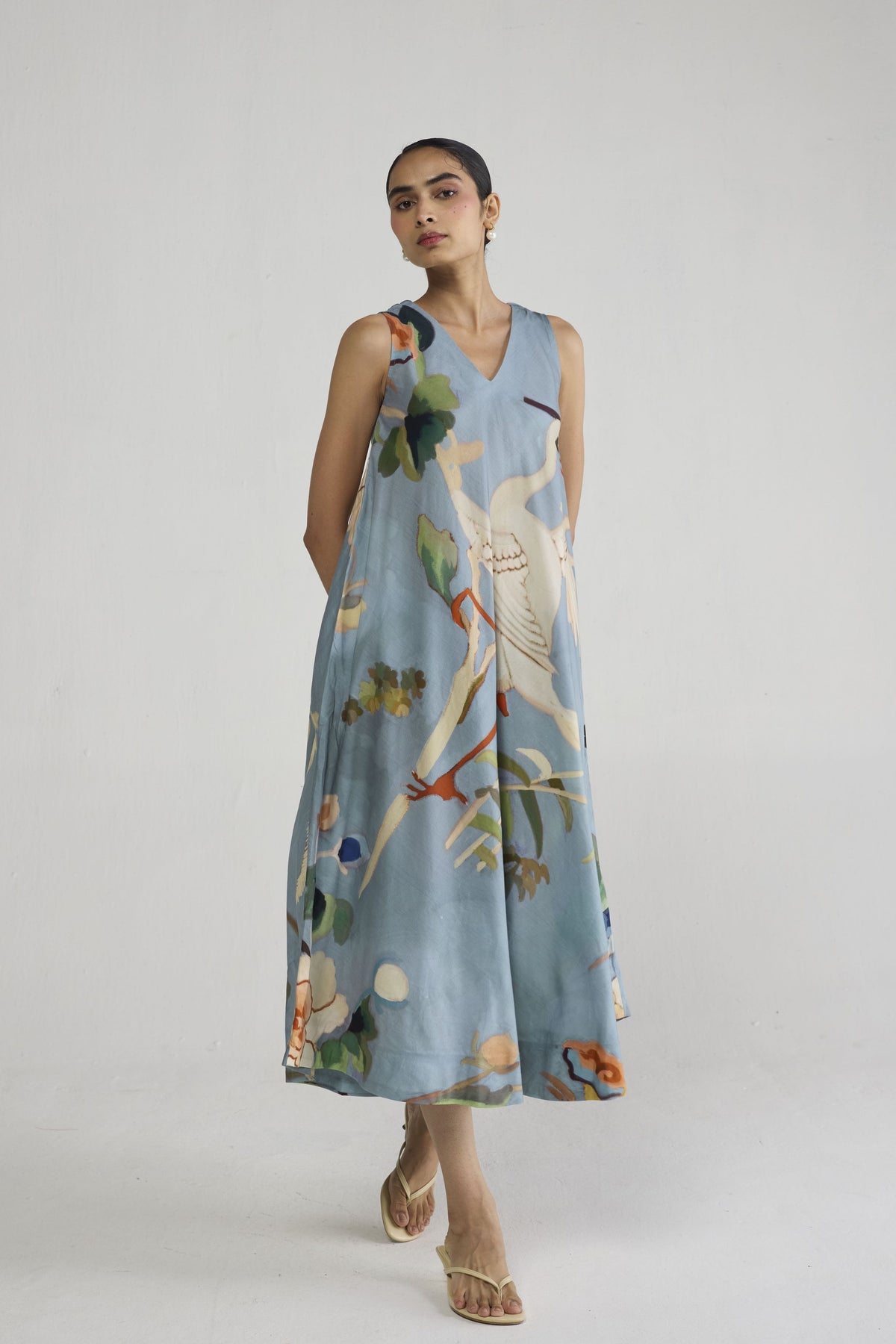 Asagao V - Neck Dress