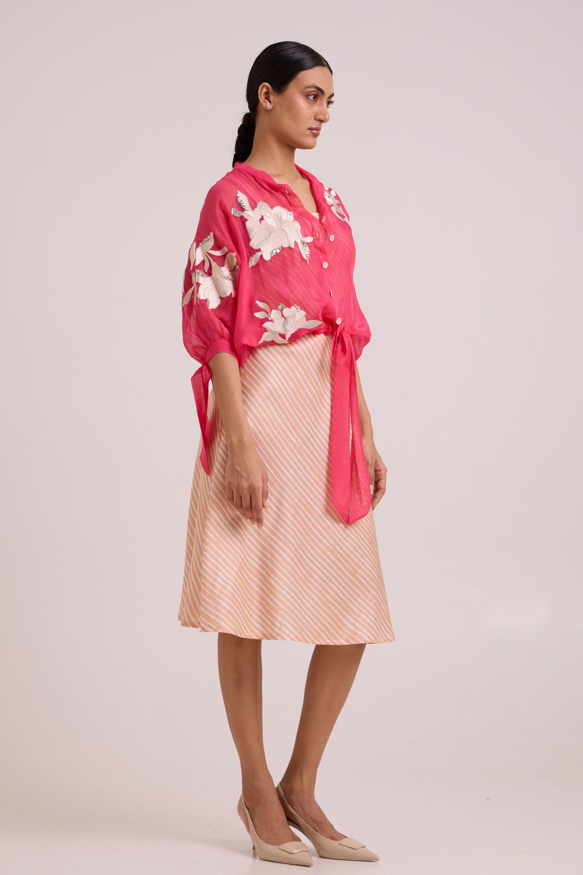 Emery Sheer Bomber Dress