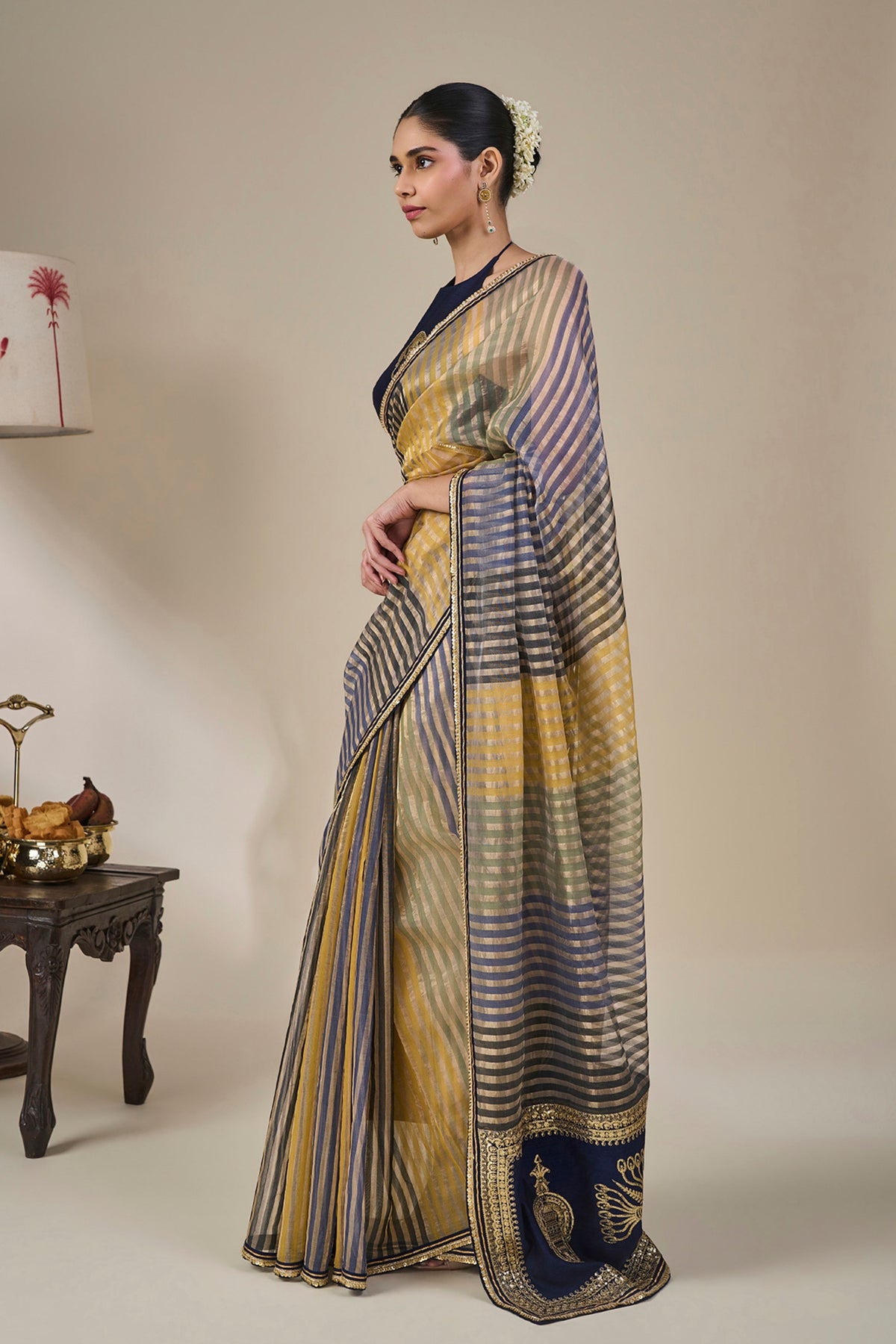 Alleppey Stripe Masque Saree