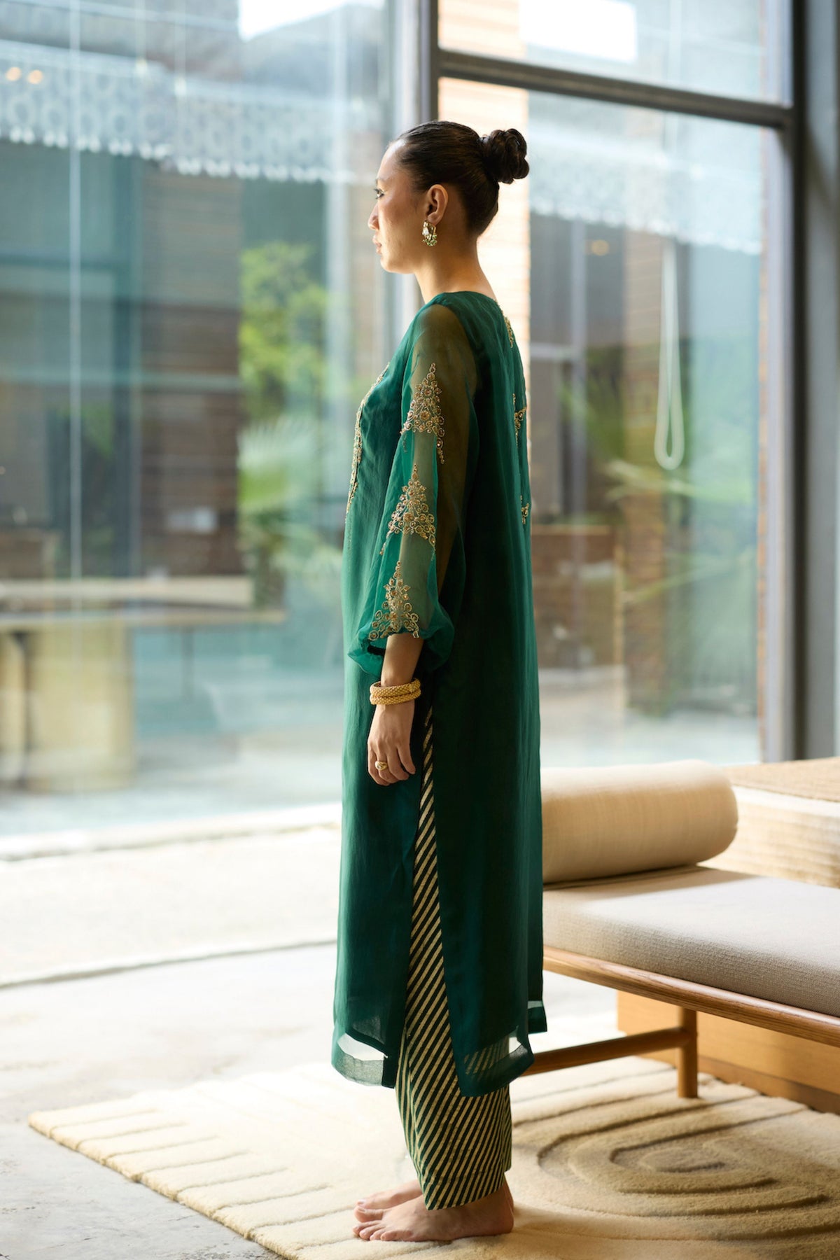 Green Sukhaali Kurta Set