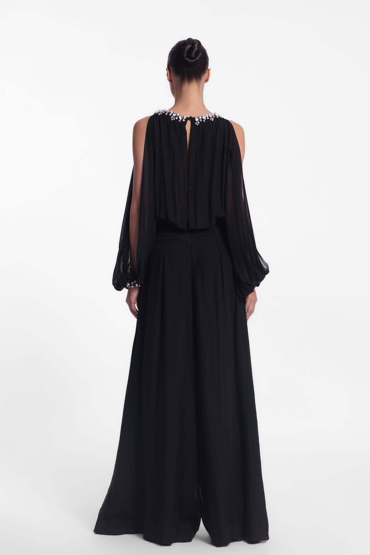Slit Sleeve Jumpsuit