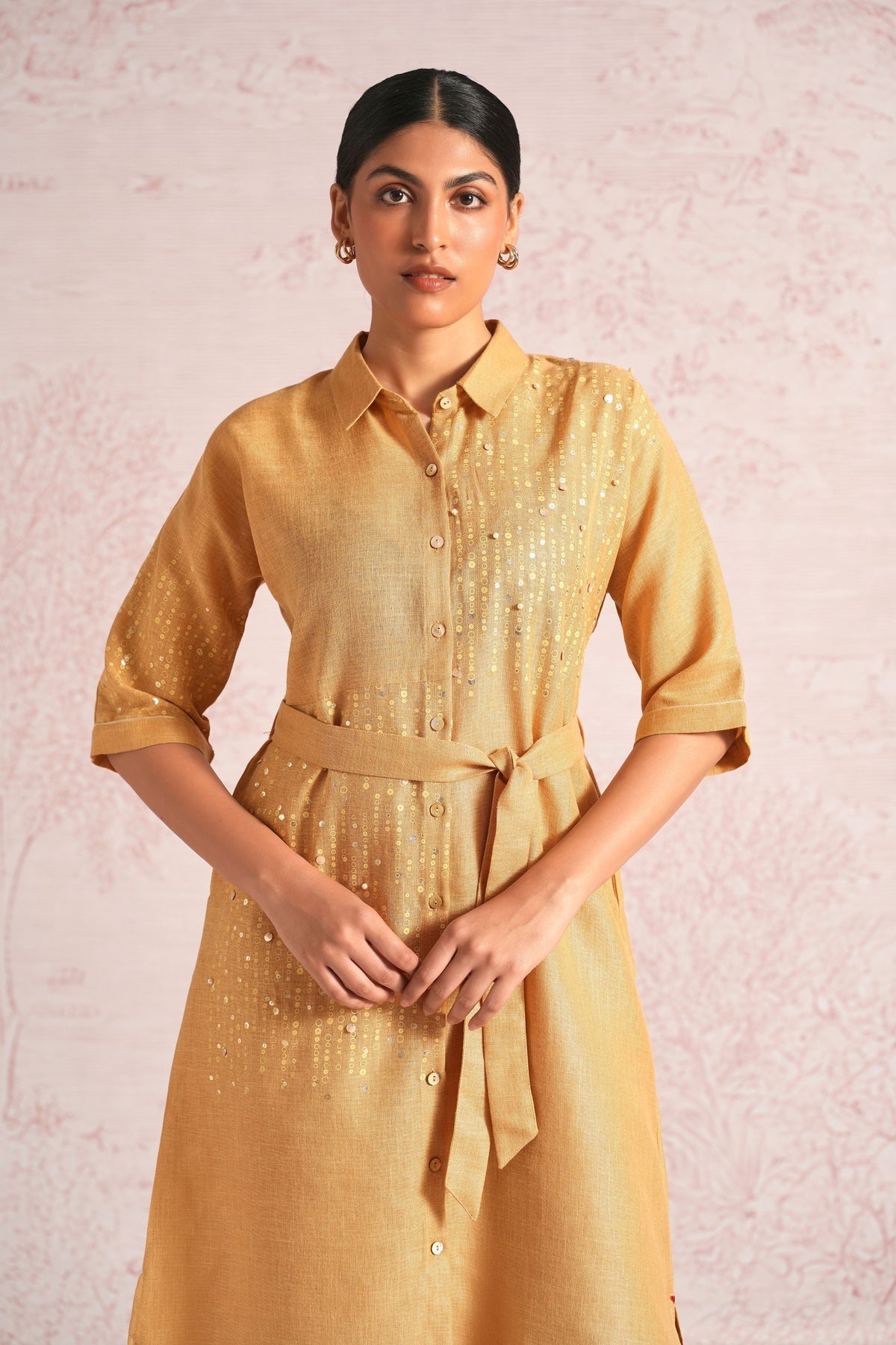 Shimmer Cashew Dress