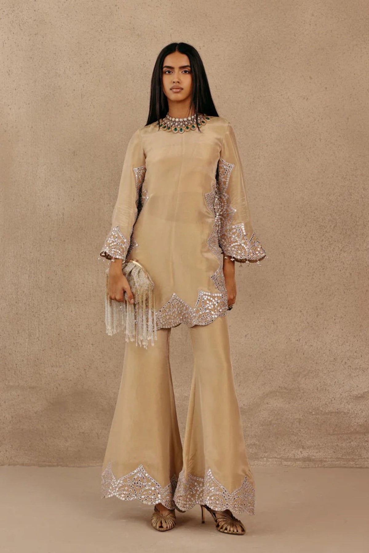 Golden Zari Top