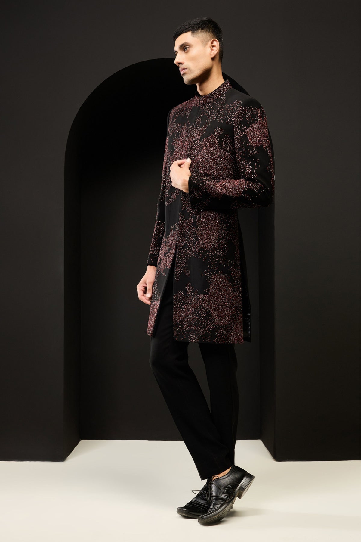 Regal Pearl Sparkle Jacket Set