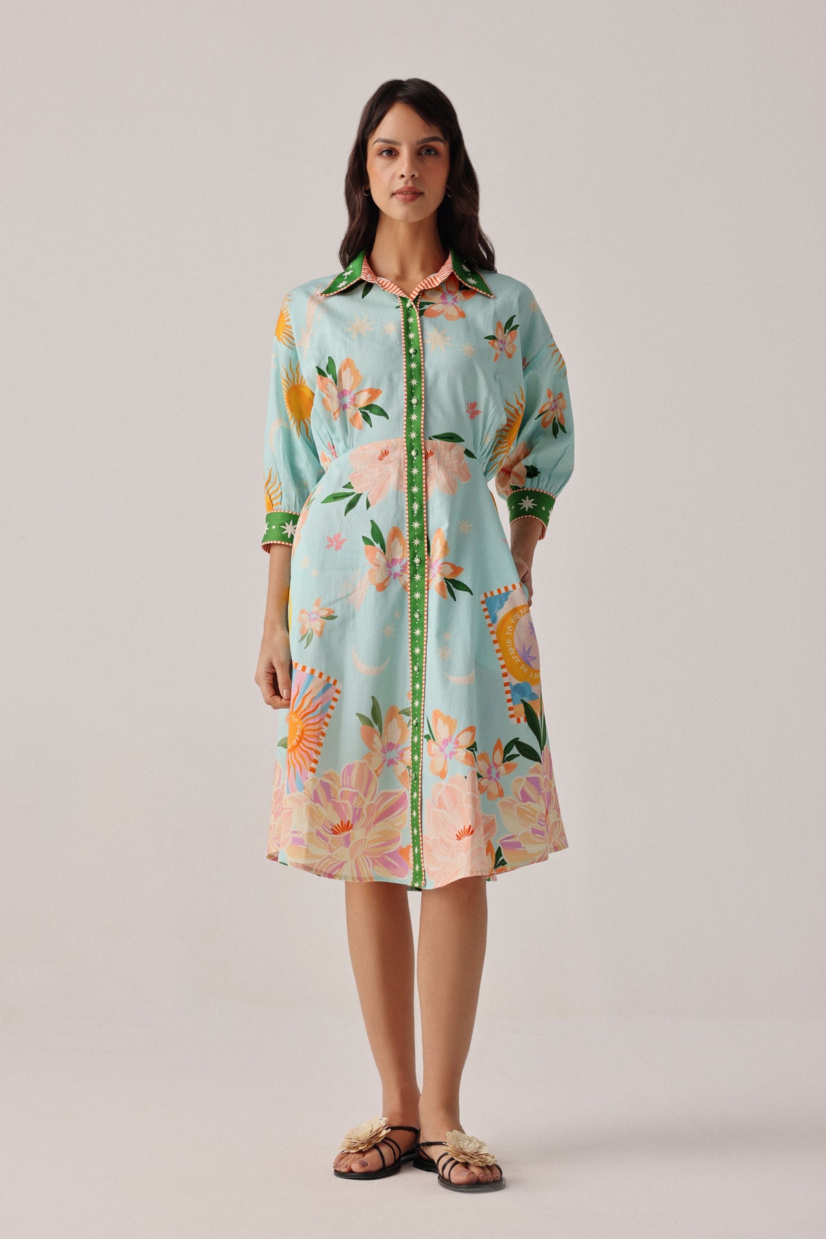 Azure Lena Midi Dress