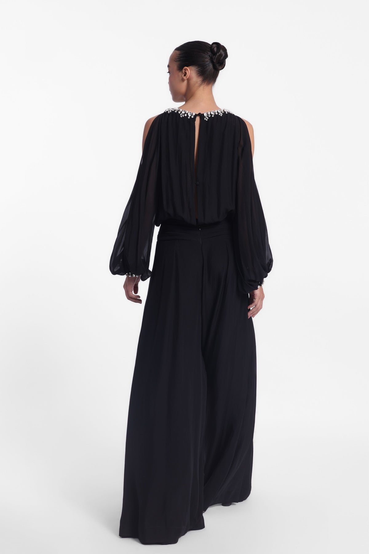 Slit Sleeve Jumpsuit