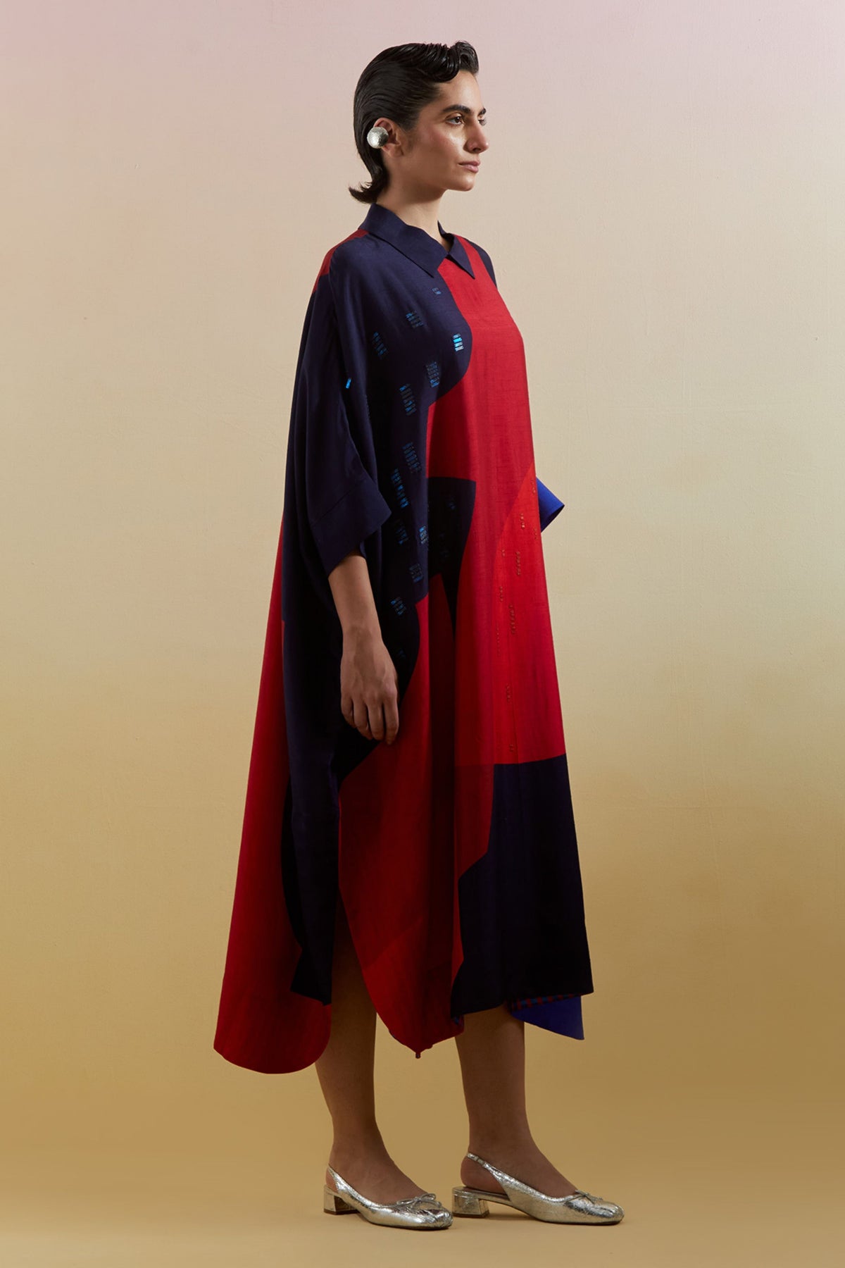Zenith Navy & Red Kaftan