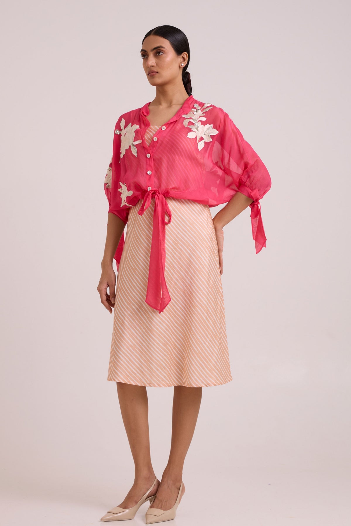 Emery Sheer Bomber Dress