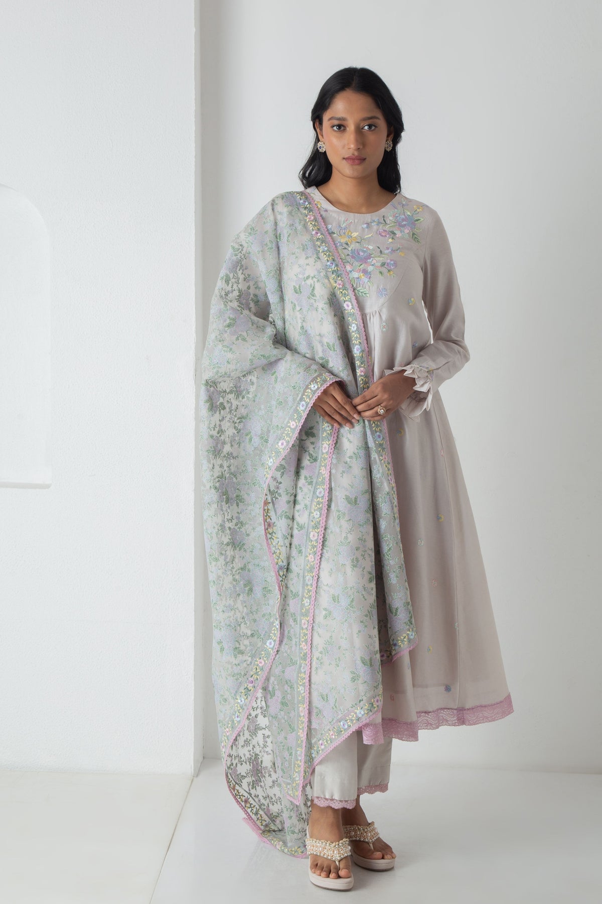 Grey Yeva Kurta Set