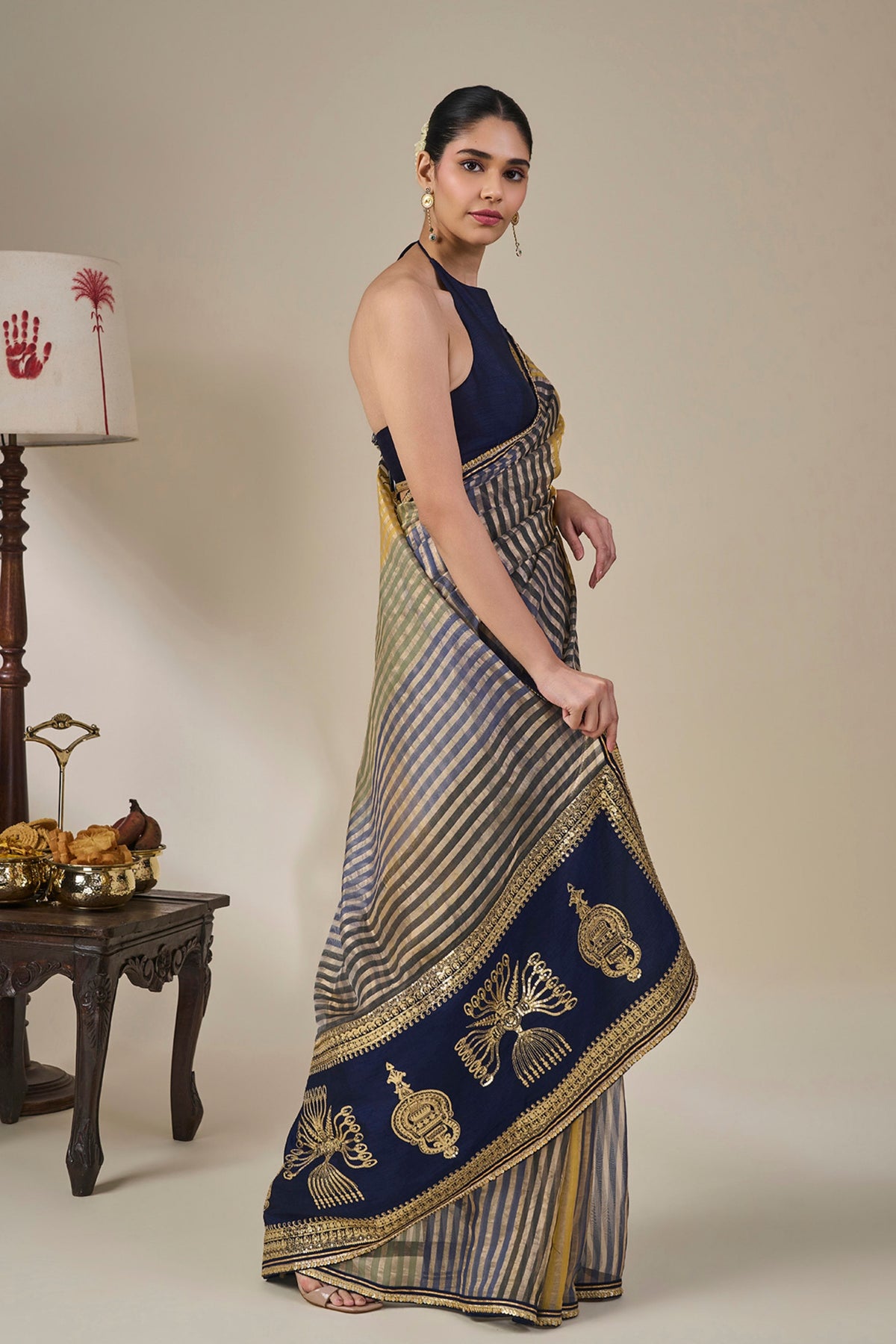 Alleppey Stripe Masque Saree