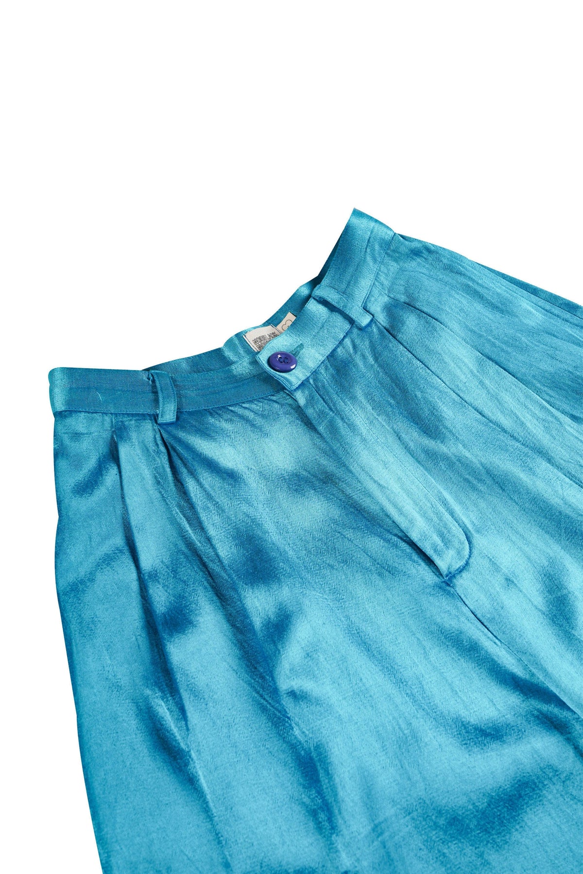 Icey Blue Silk Shorts