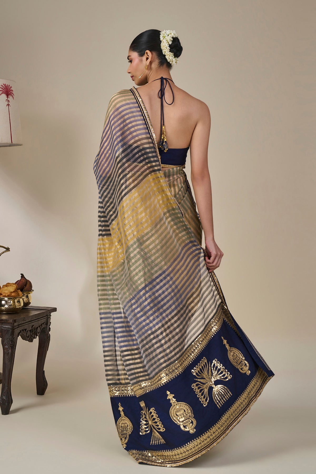 Alleppey Stripe Masque Saree
