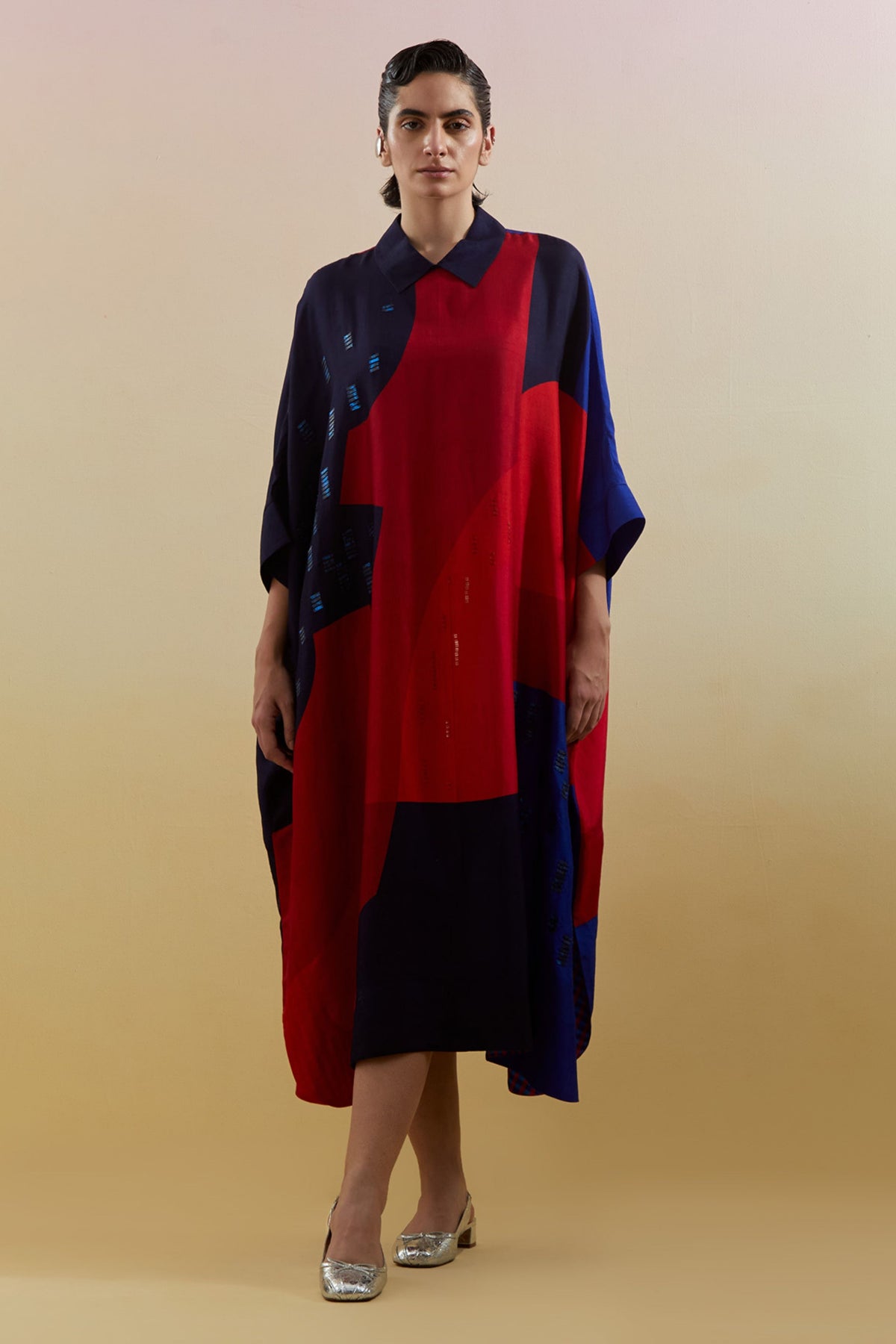 Zenith Navy & Red Kaftan