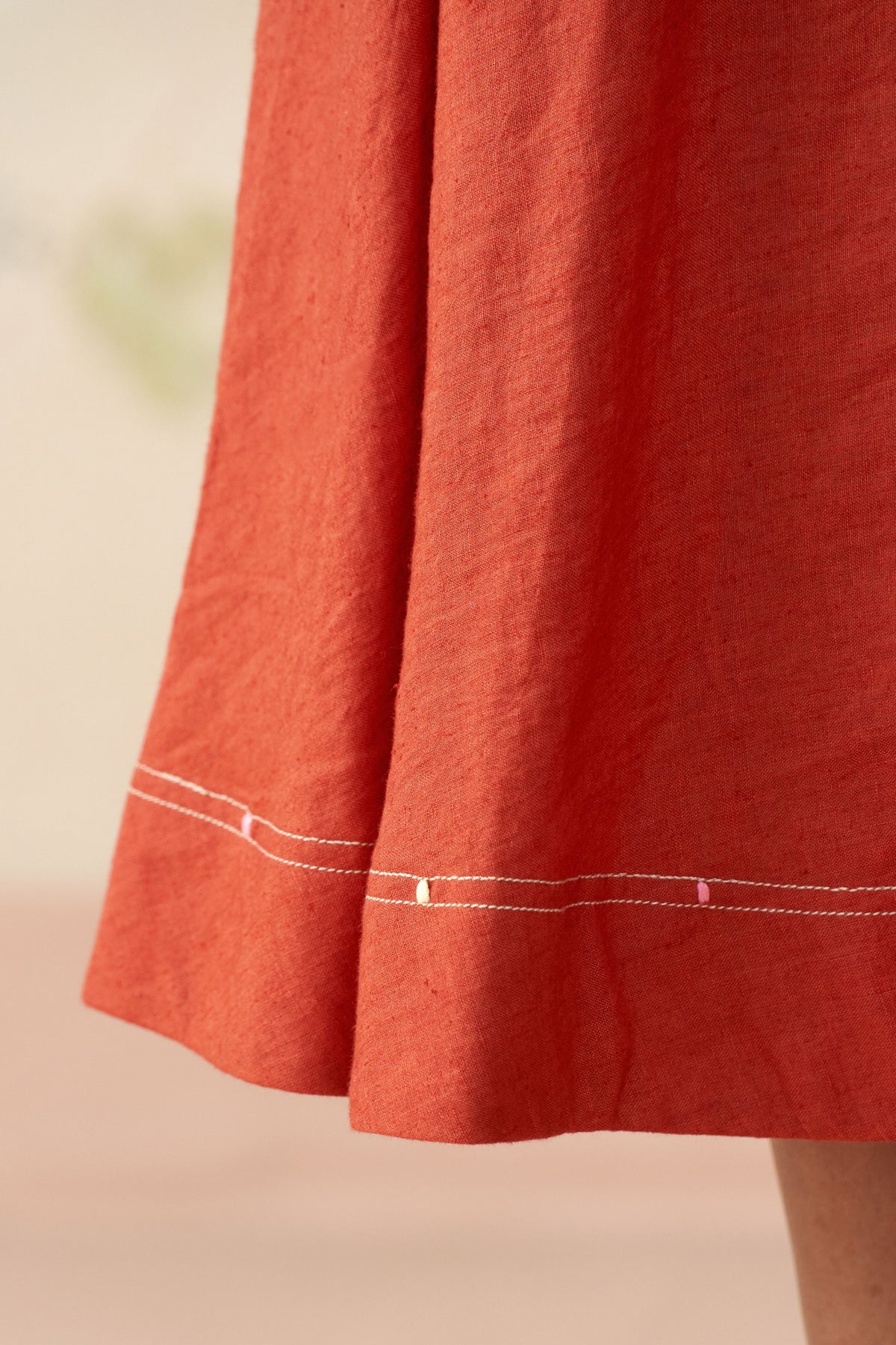 Johanna Brick Red Dress