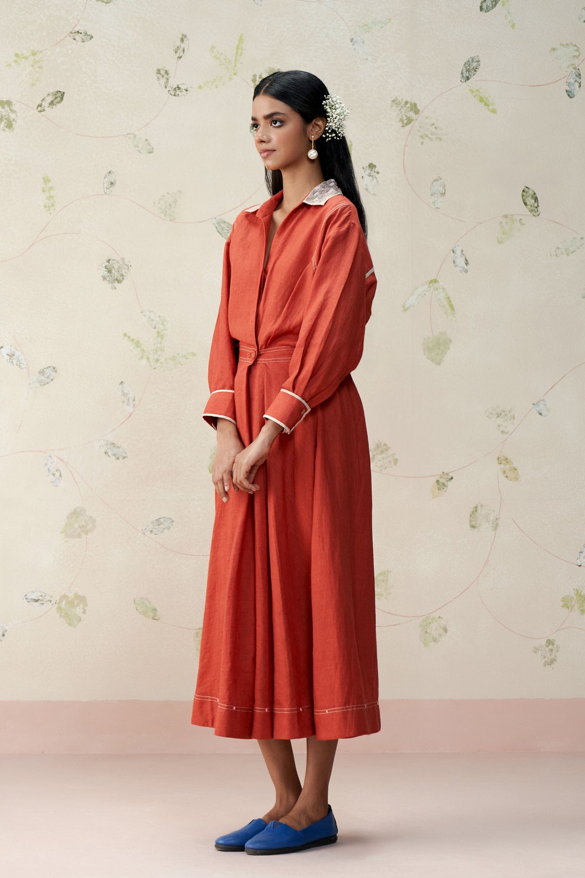 Johanna Brick Red Dress