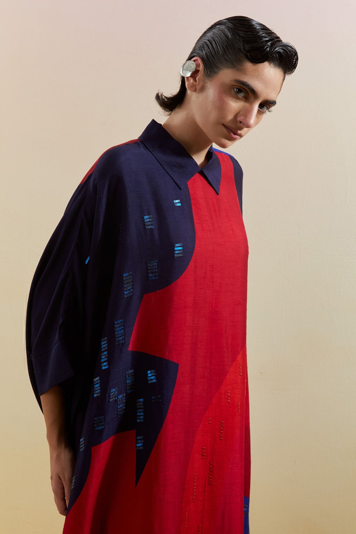 Zenith Navy & Red Kaftan