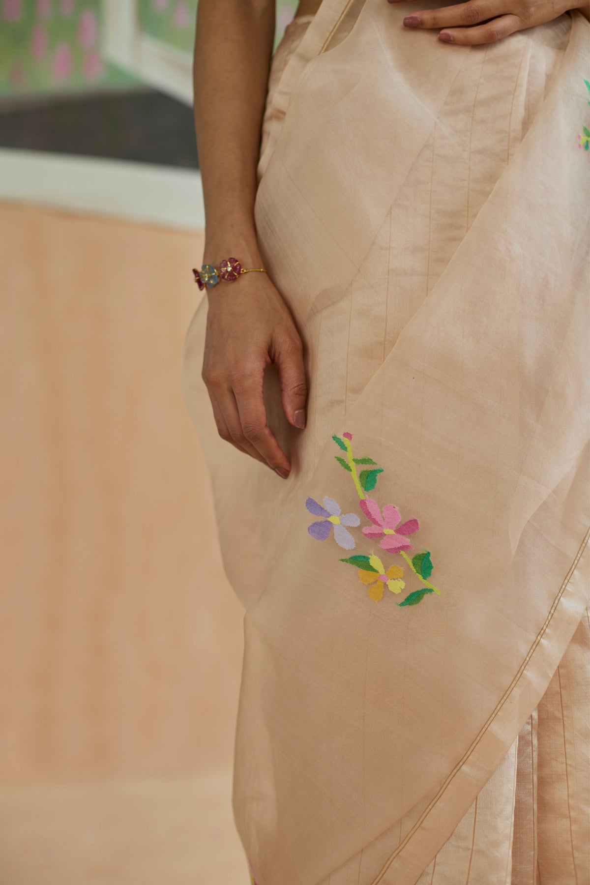 Soft Whisper Jamdani Sari