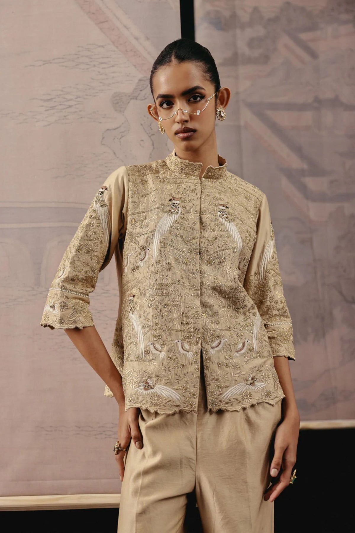 Golden Zari Blazer