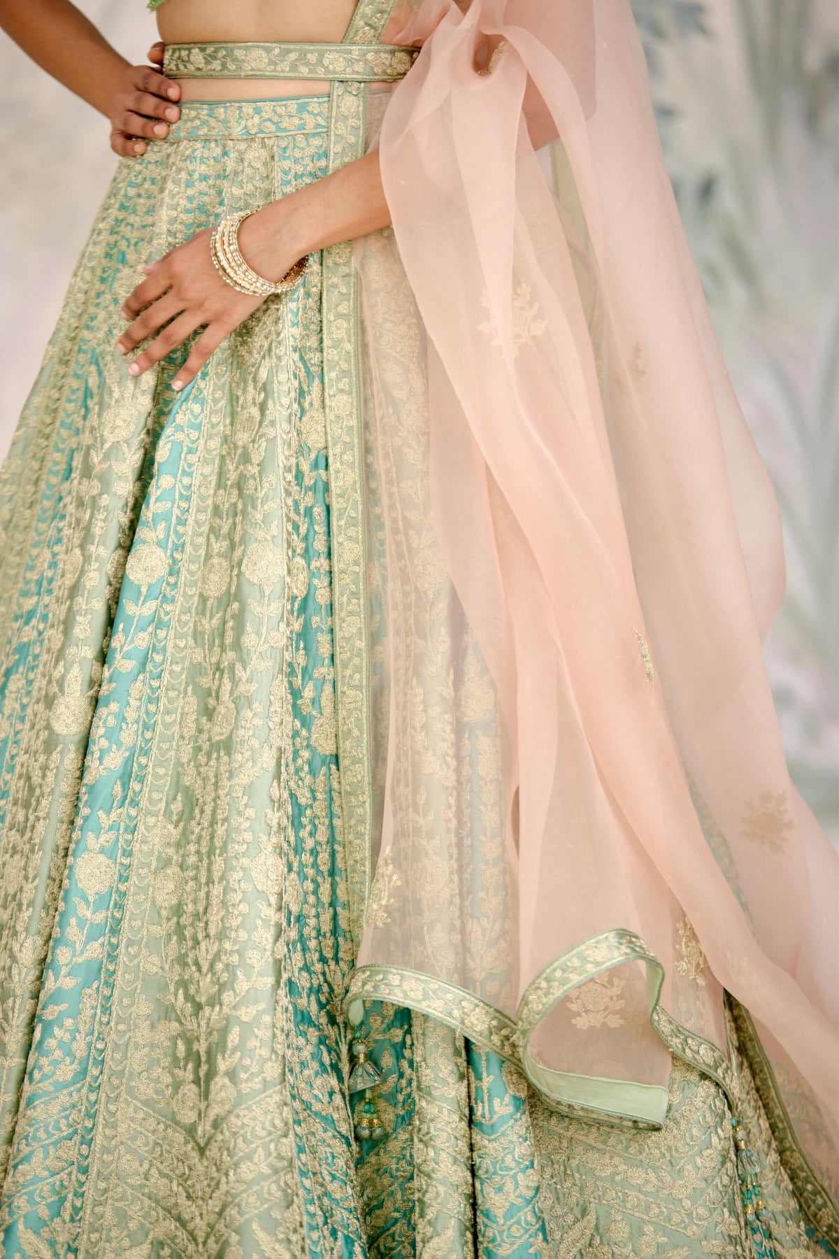 Hemlock Green Lehenga Set