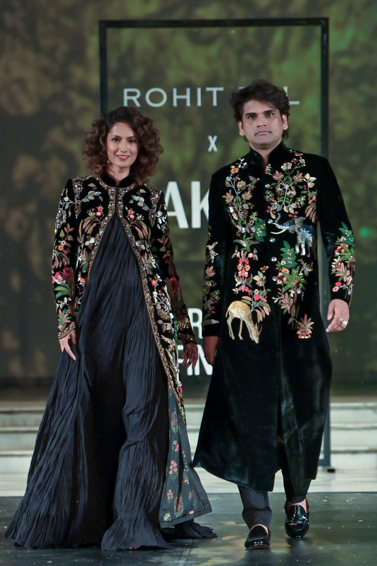 Resham Embroidered Long Jacket